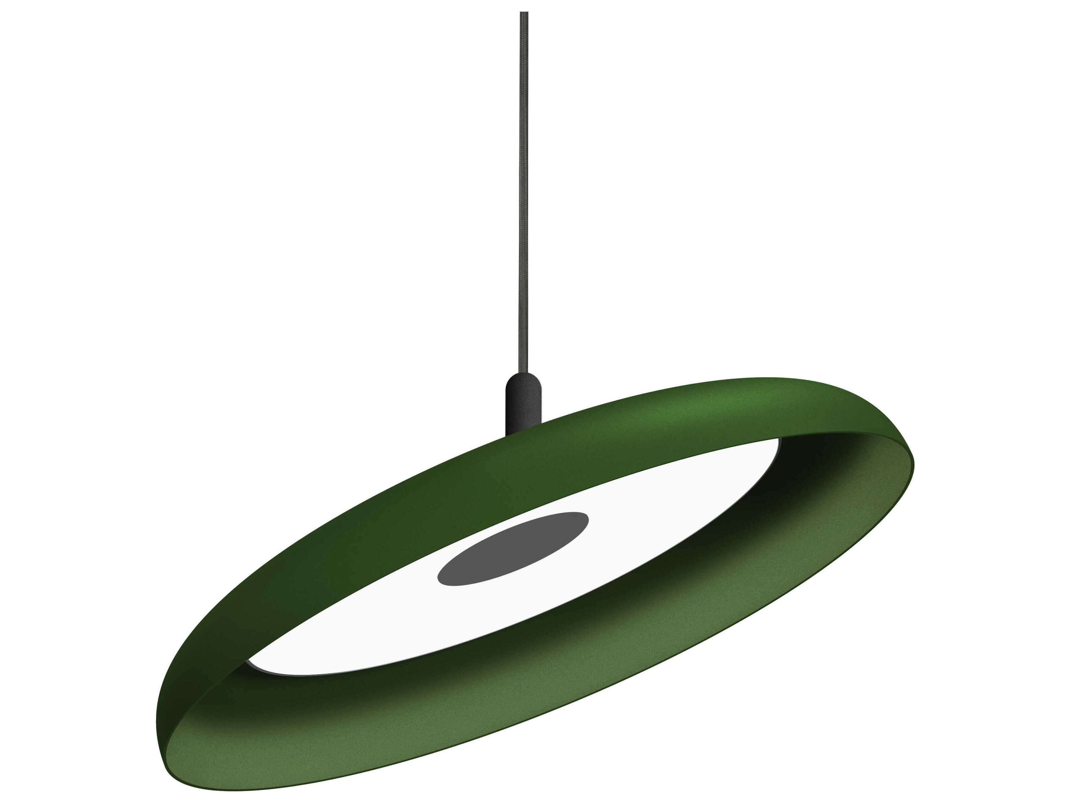 Pablo Nivel 1-Light Forest Green Round Pendant