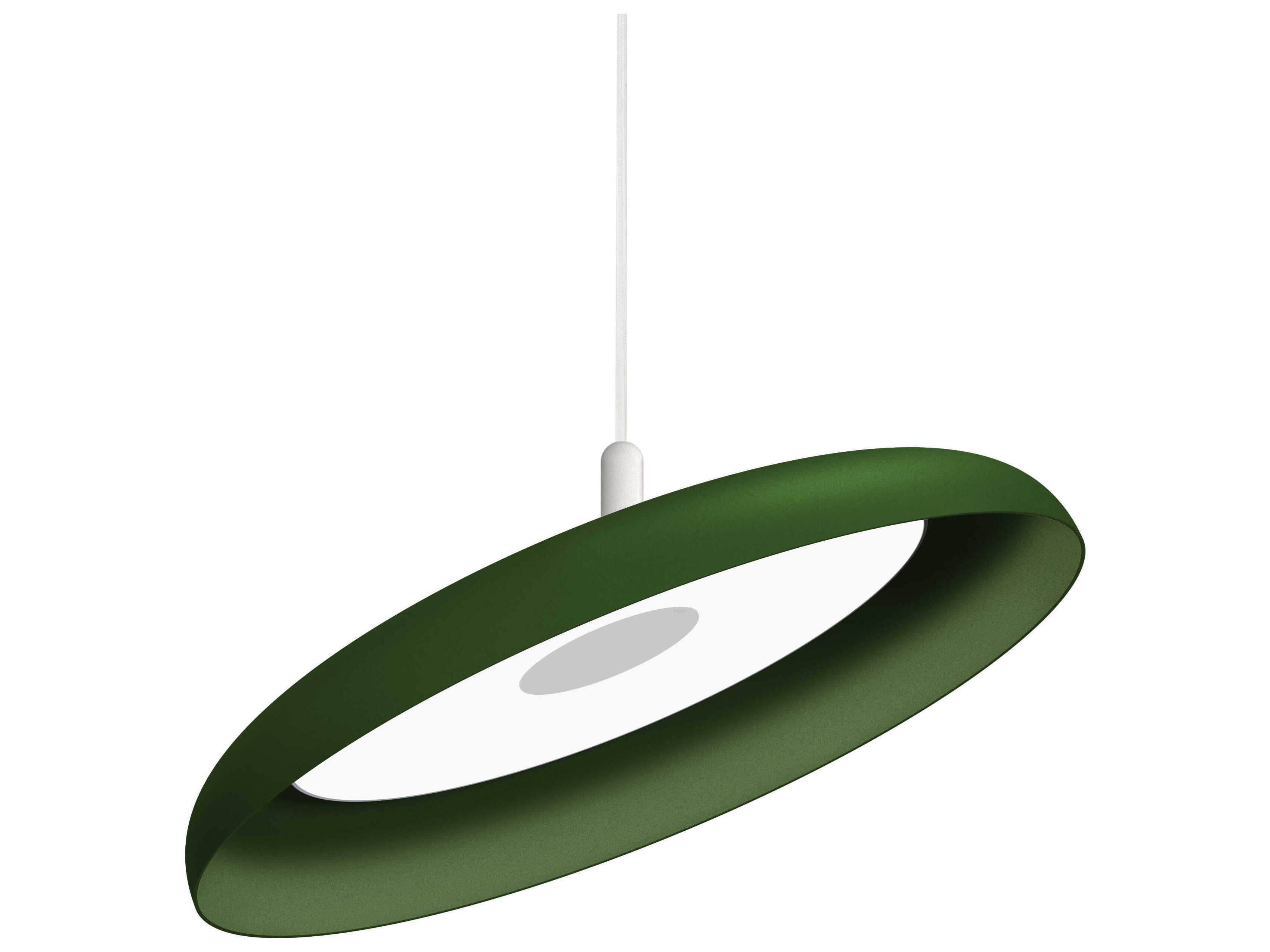 Pablo Nivel 1-Light Forest Green Round Pendant