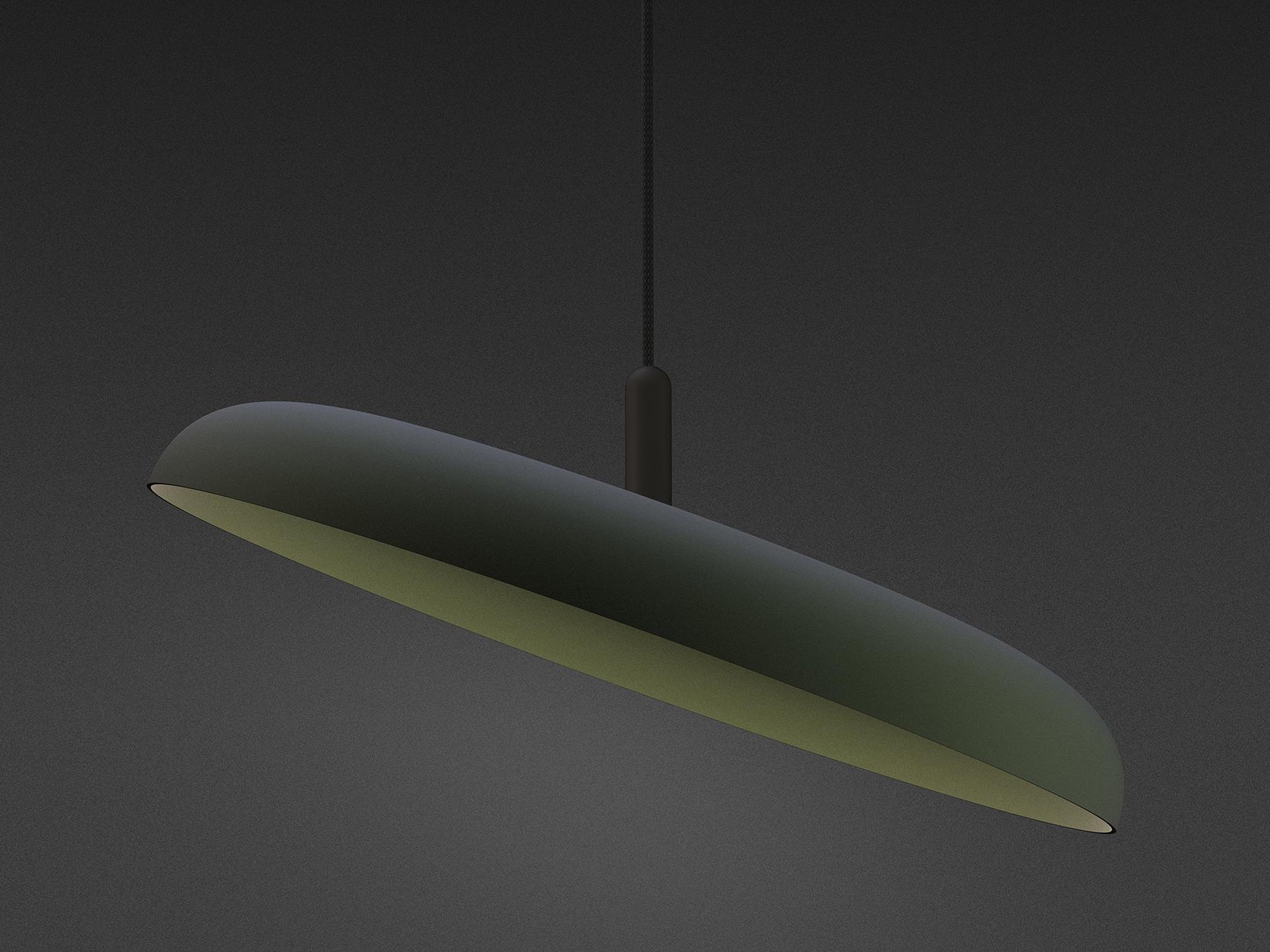 Pablo Nivel 1-Light Forest Green Round Pendant