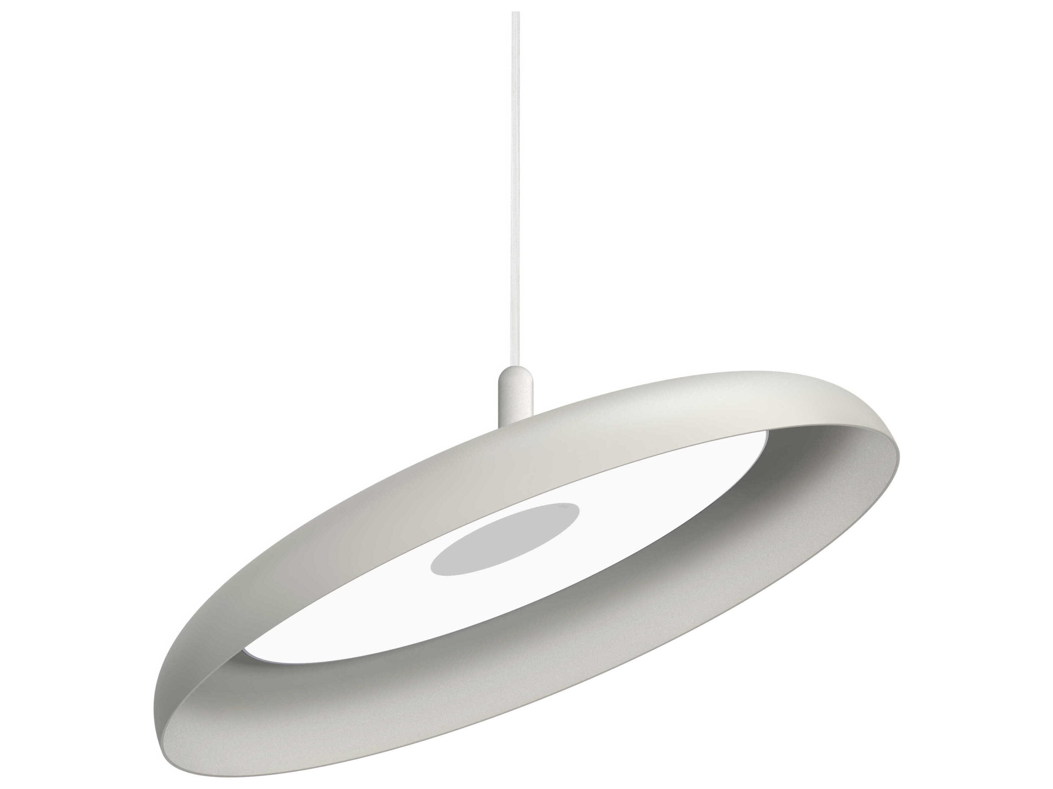 Pablo Nivel 1-Light White Round Pendant
