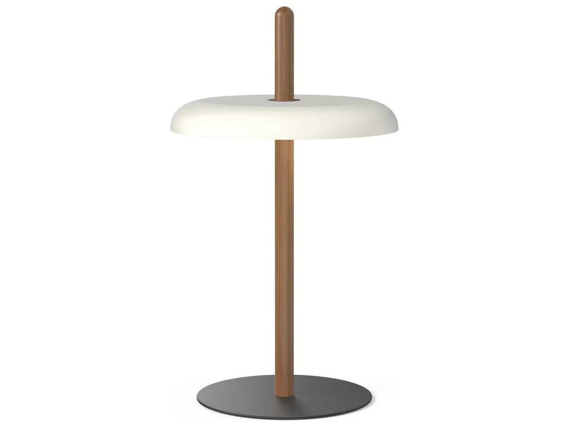 Pablo Nivel Walnut White Brown Table Lamp