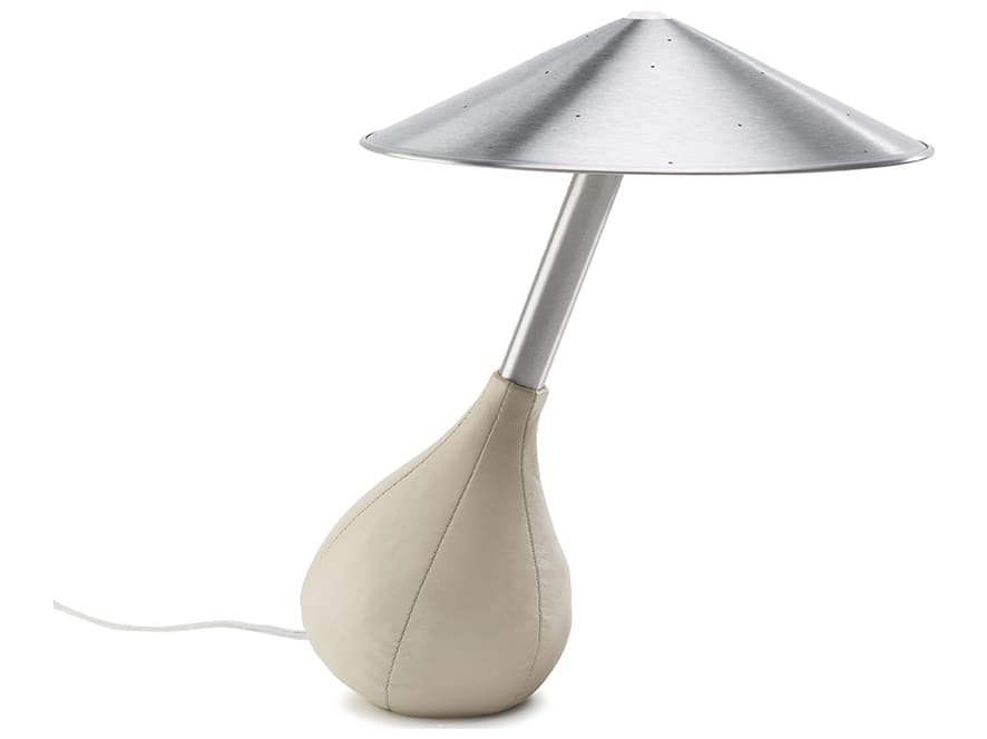 Pablo Piccola Ivory Glass Tube Off White Table Lamp