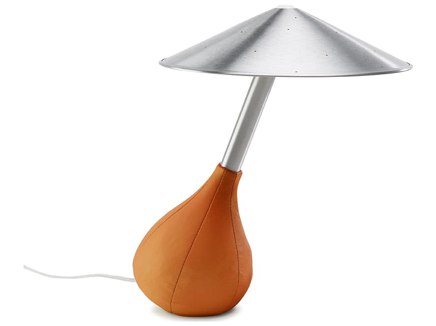 Pablo Piccola Tangerine Glass Tube Orange Table Lamp