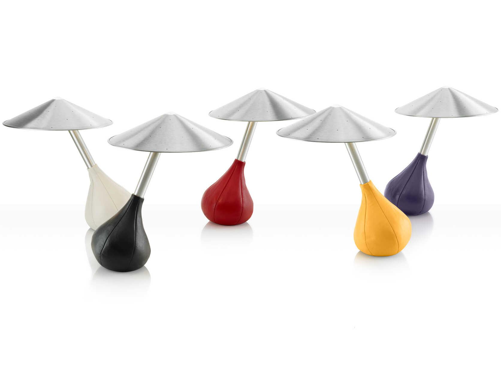 Pablo Piccola Red Glass Tube Table Lamp