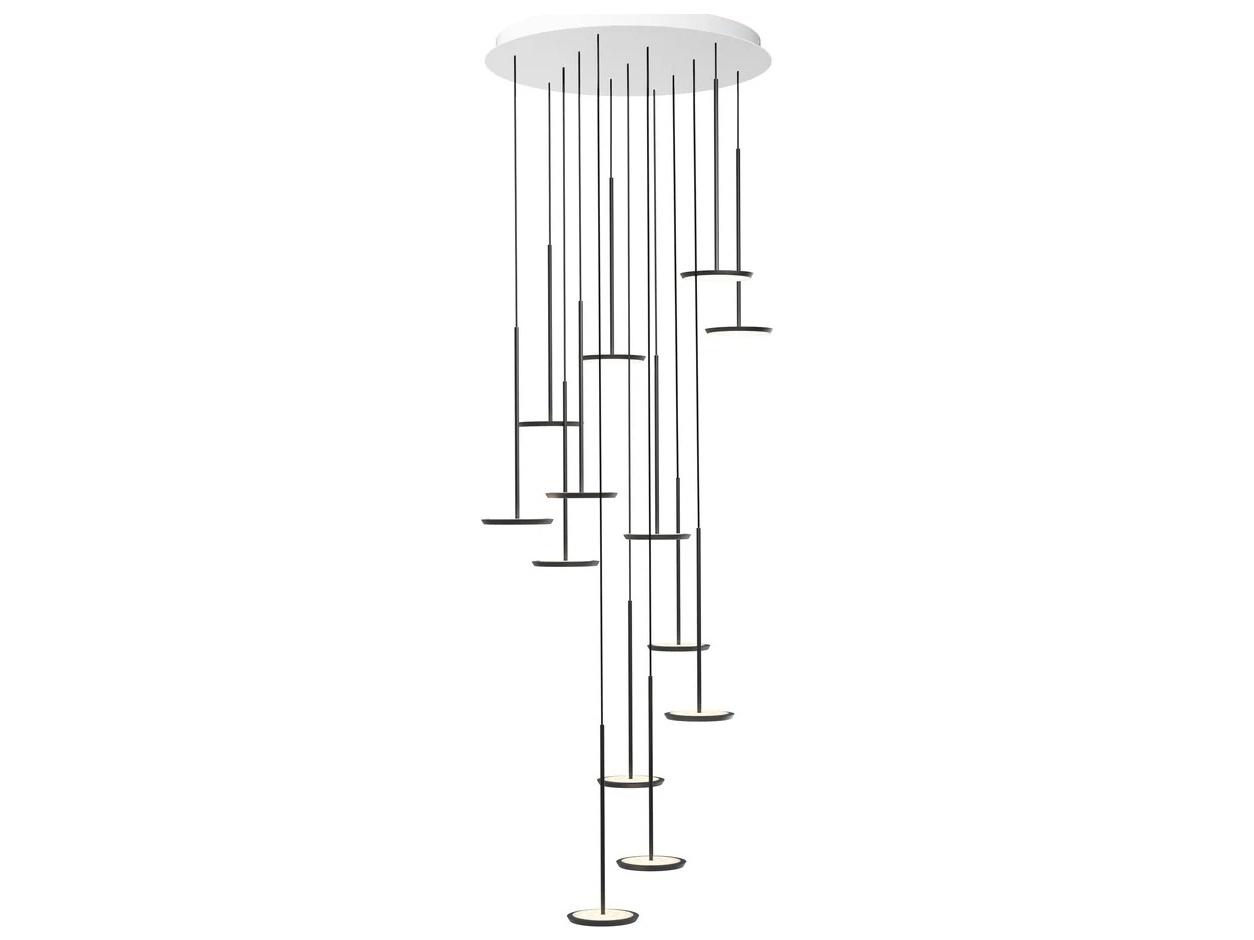 Pablo Sky Solo 5-Light Black Linear Chandelier
