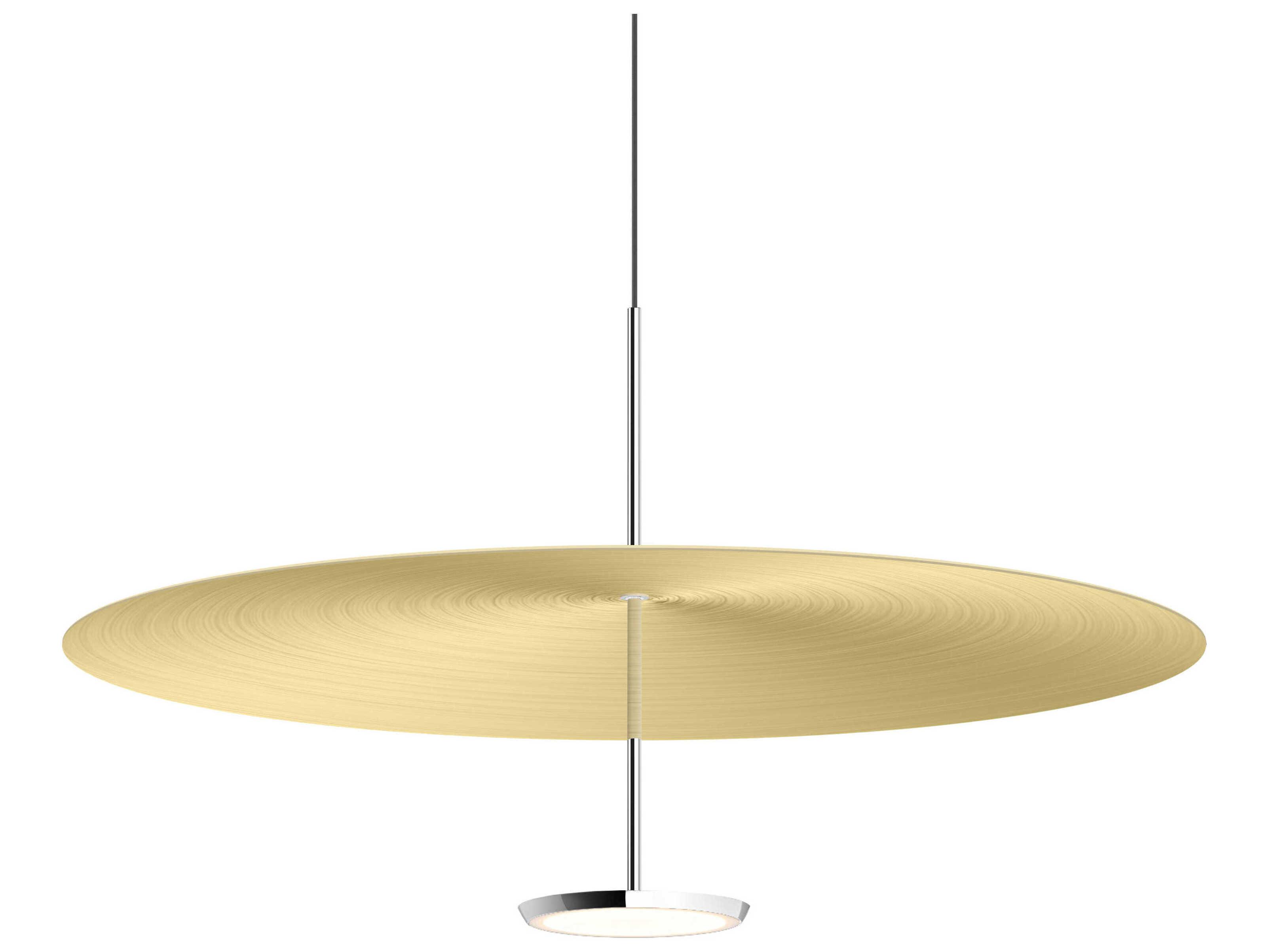 Pablo Sky 1-Light Black Chrome Round Pendant