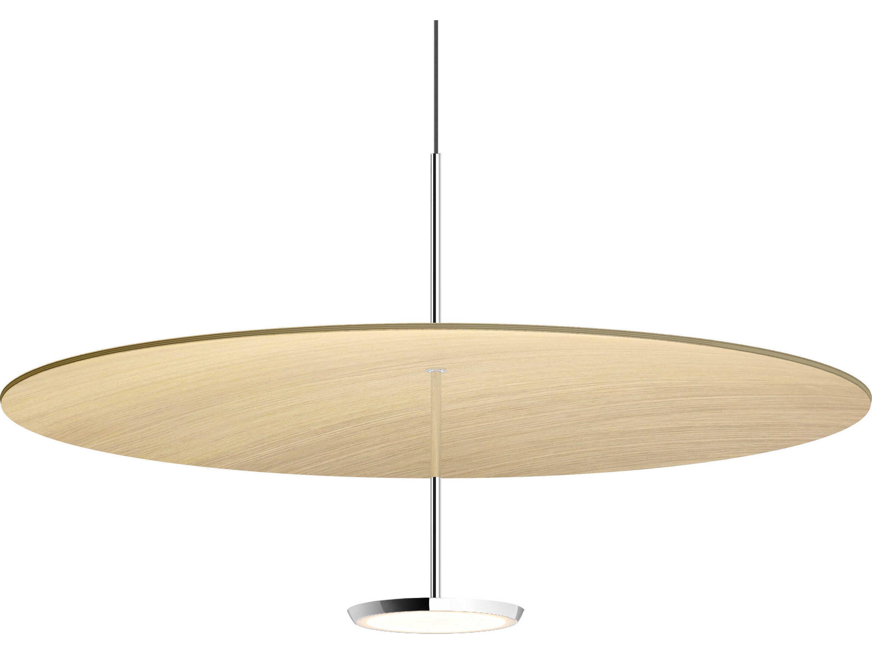 Pablo Sky 1-Light Black Chrome Round Pendant