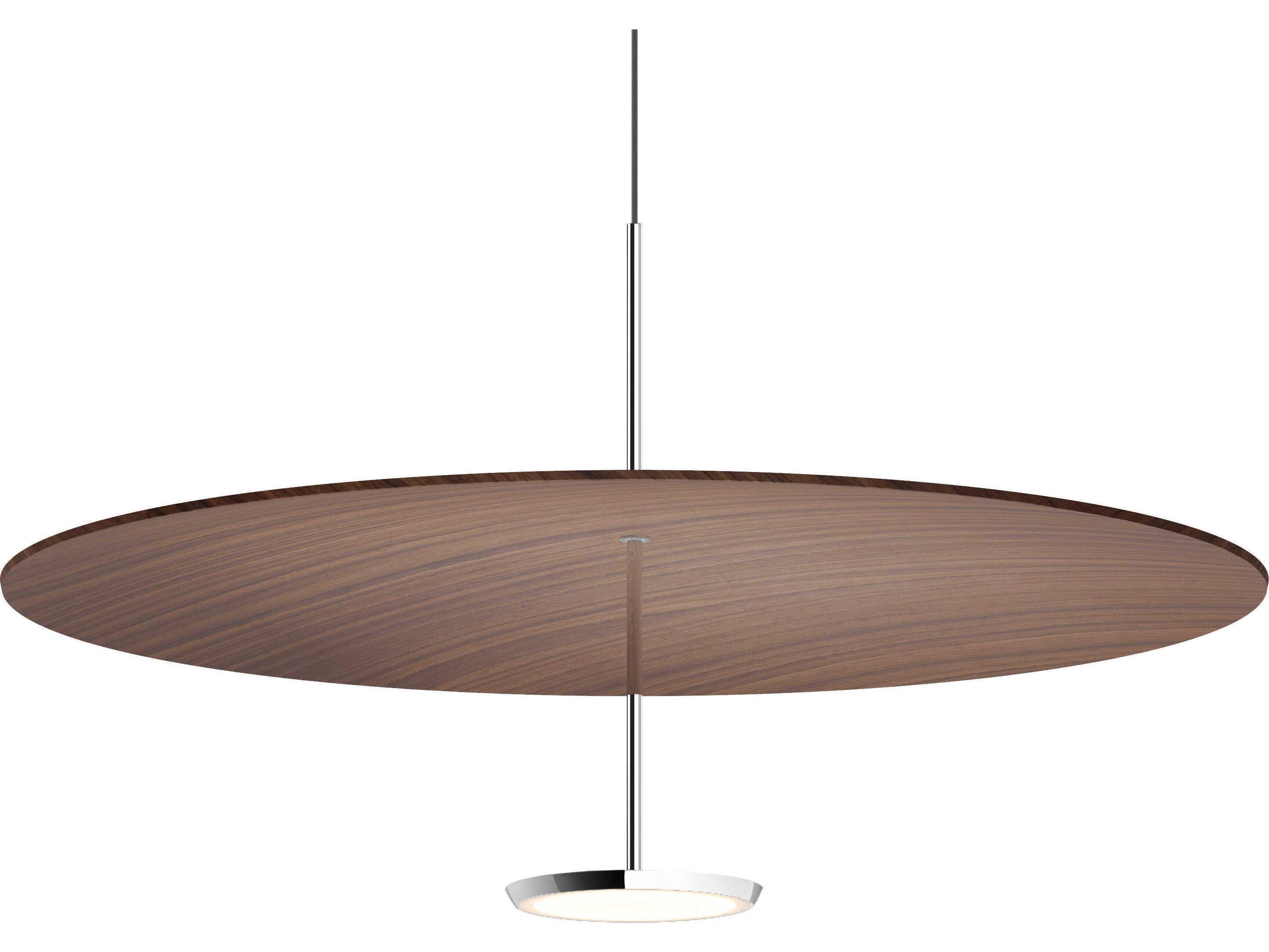 Pablo Sky 1-Light Black Chrome Round Pendant