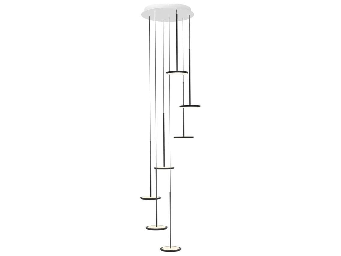 Pablo Sky Solo 5-Light Black Linear Chandelier