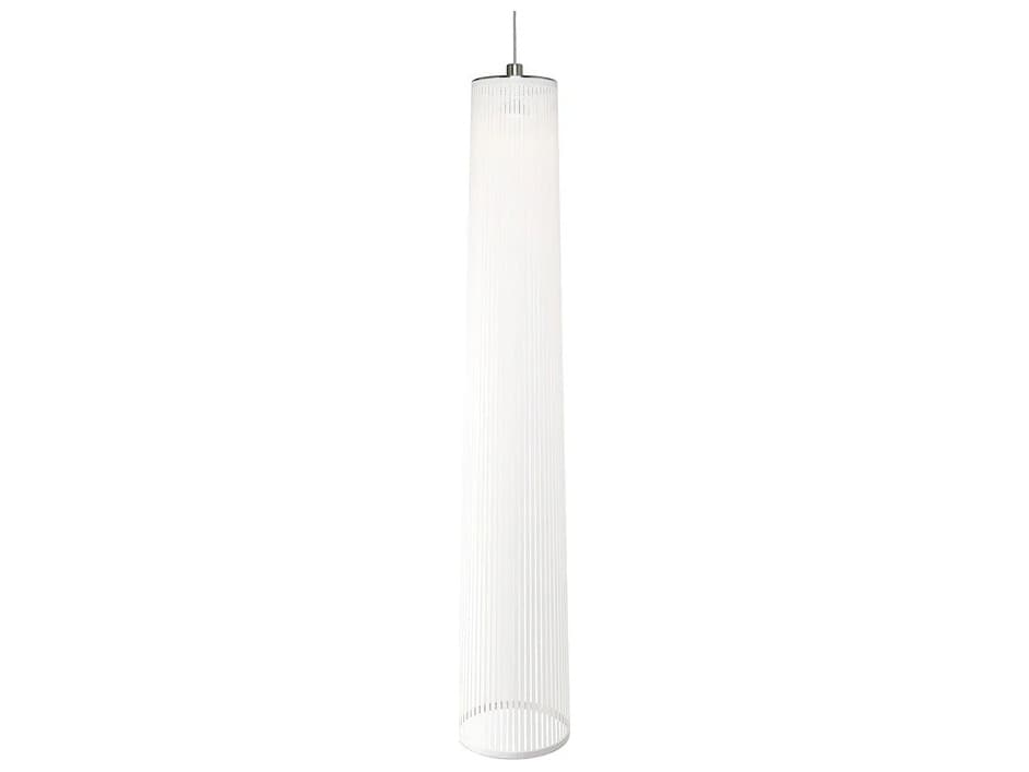 Pablo Solis 1-Light White Cylinder Pendant