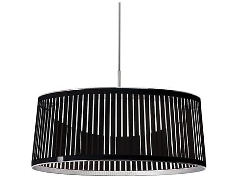 Pablo Solis 1-Light Black Drum Pendant