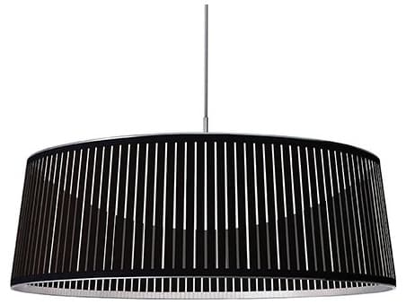 Pablo Solis 1-Light Black Drum Pendant