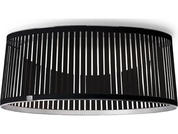 Pablo Solis 1-Light Black Drum Flush Mount