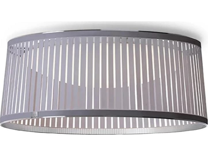 Pablo Solis 1-Light Silver Drum Flush Mount