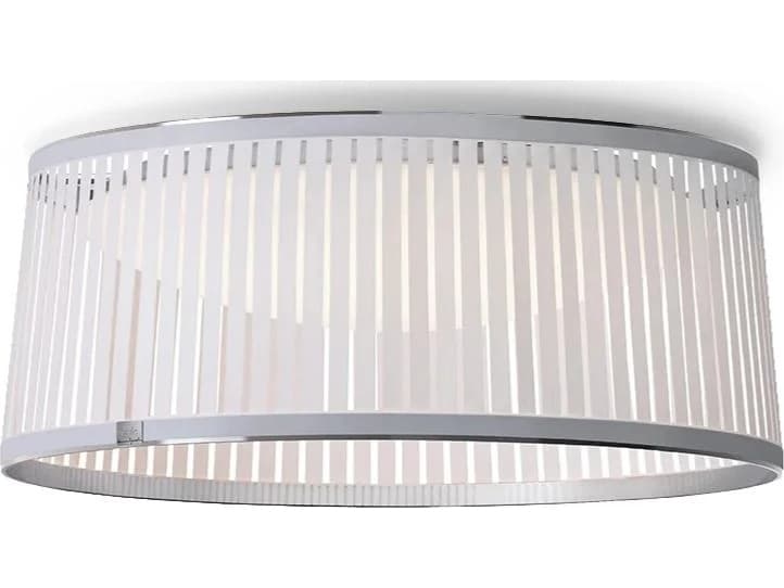 Pablo Solis 1-Light White Drum Flush Mount