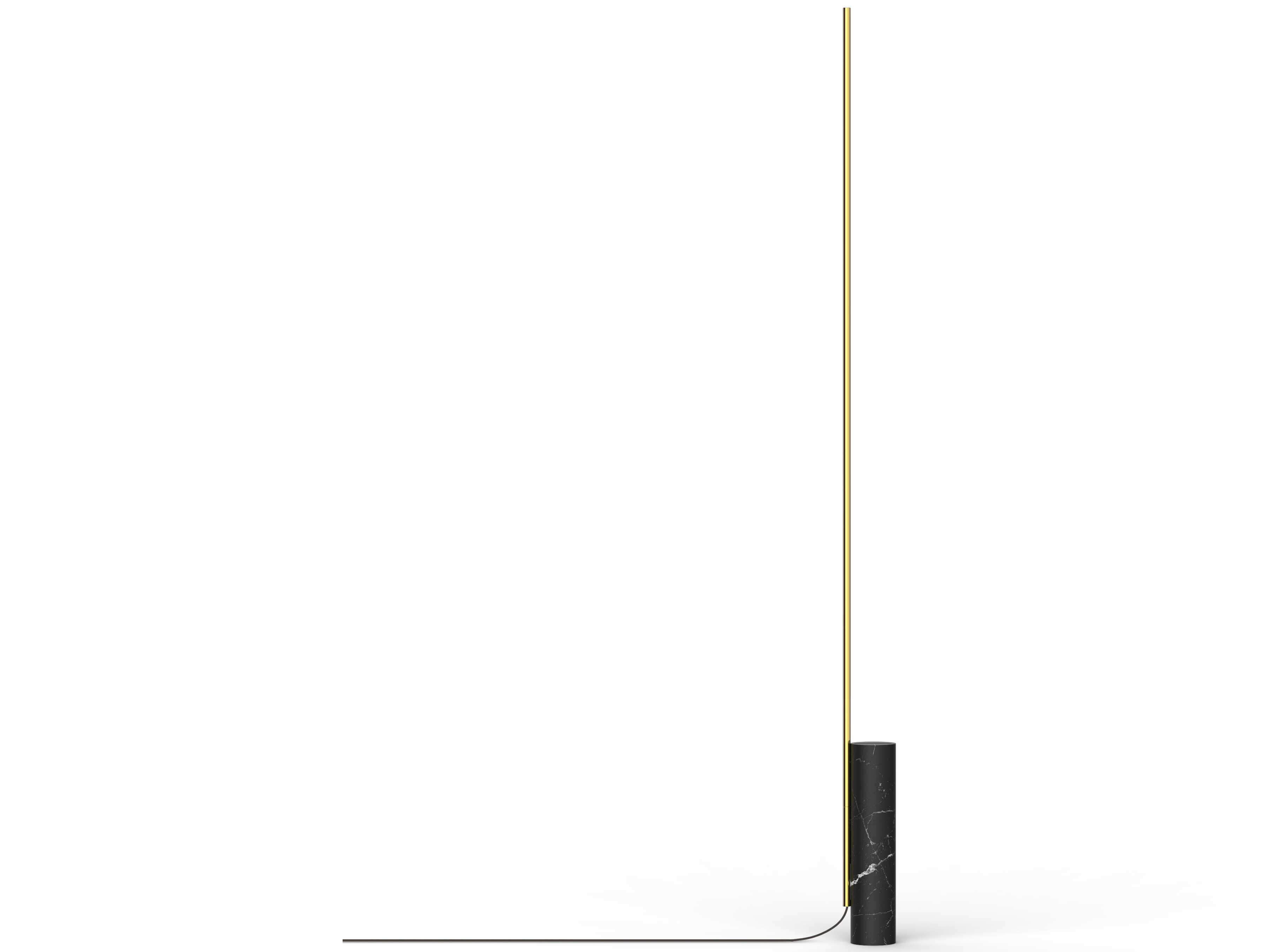Pablo T.O Black Marble Brass Floor Lamp