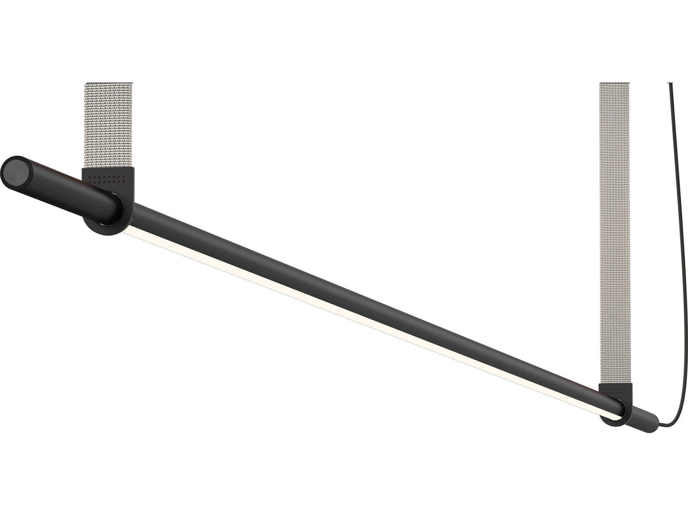 Pablo T.O 1-Light Matte Black Linear Island Pendant