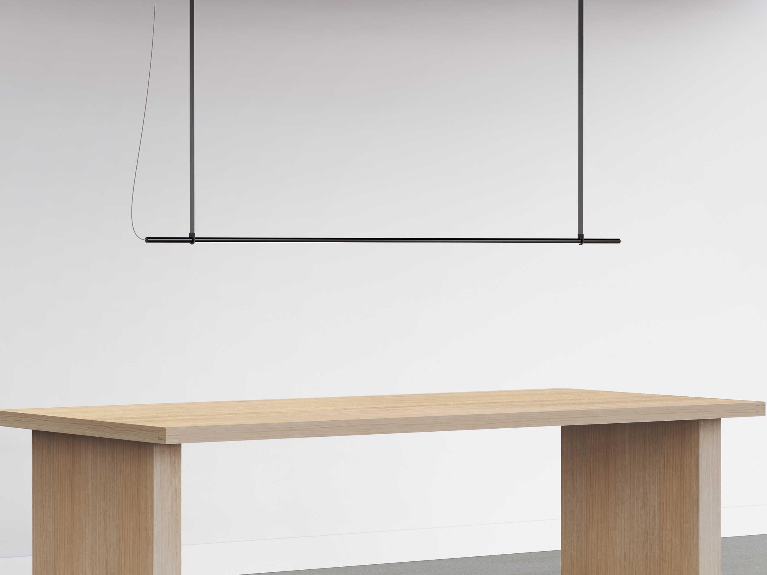 Pablo T.O 1-Light Matte Black Linear Island Pendant