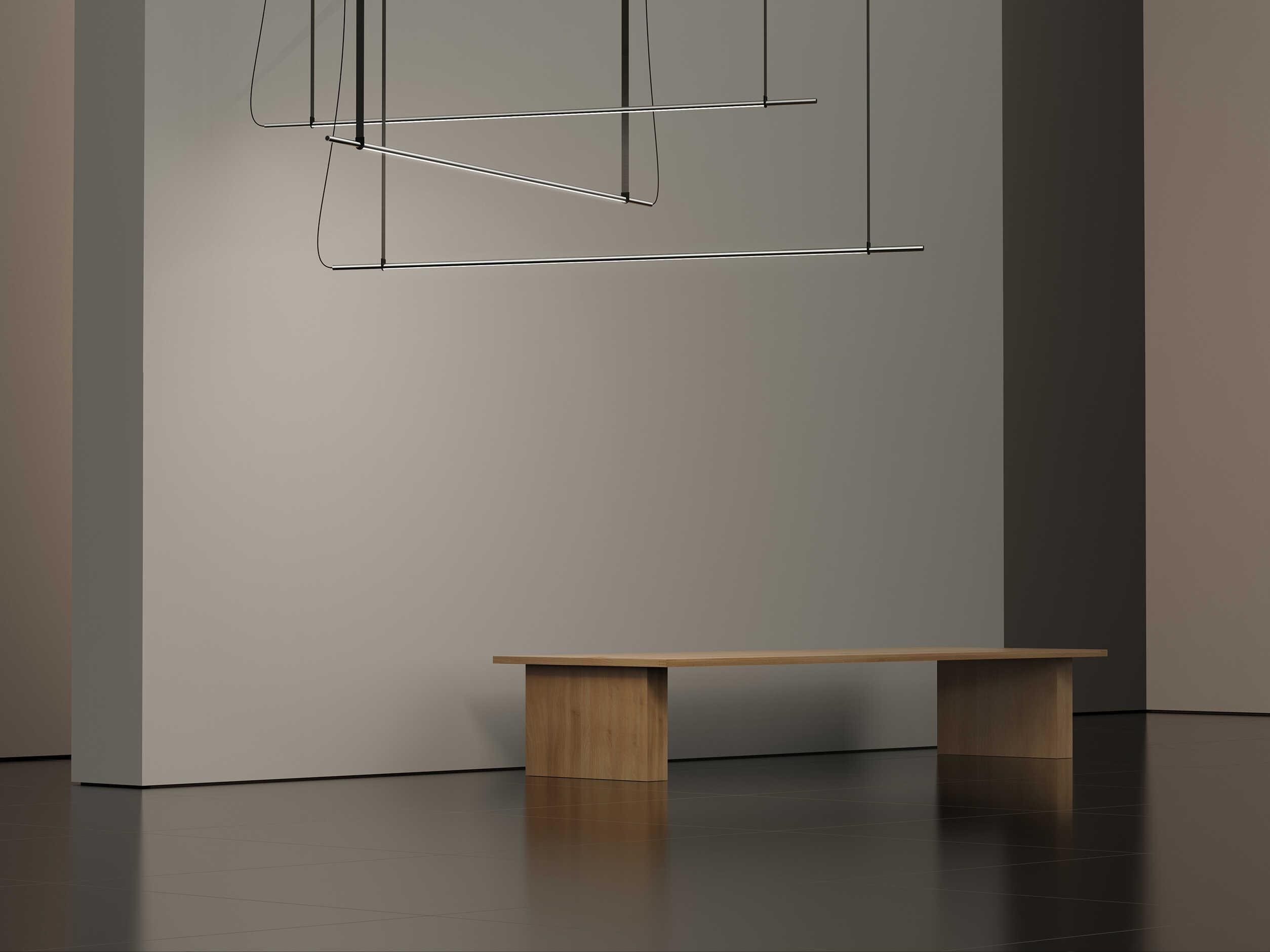 Pablo T.O 1-Light Light Grey Linear Island Pendant