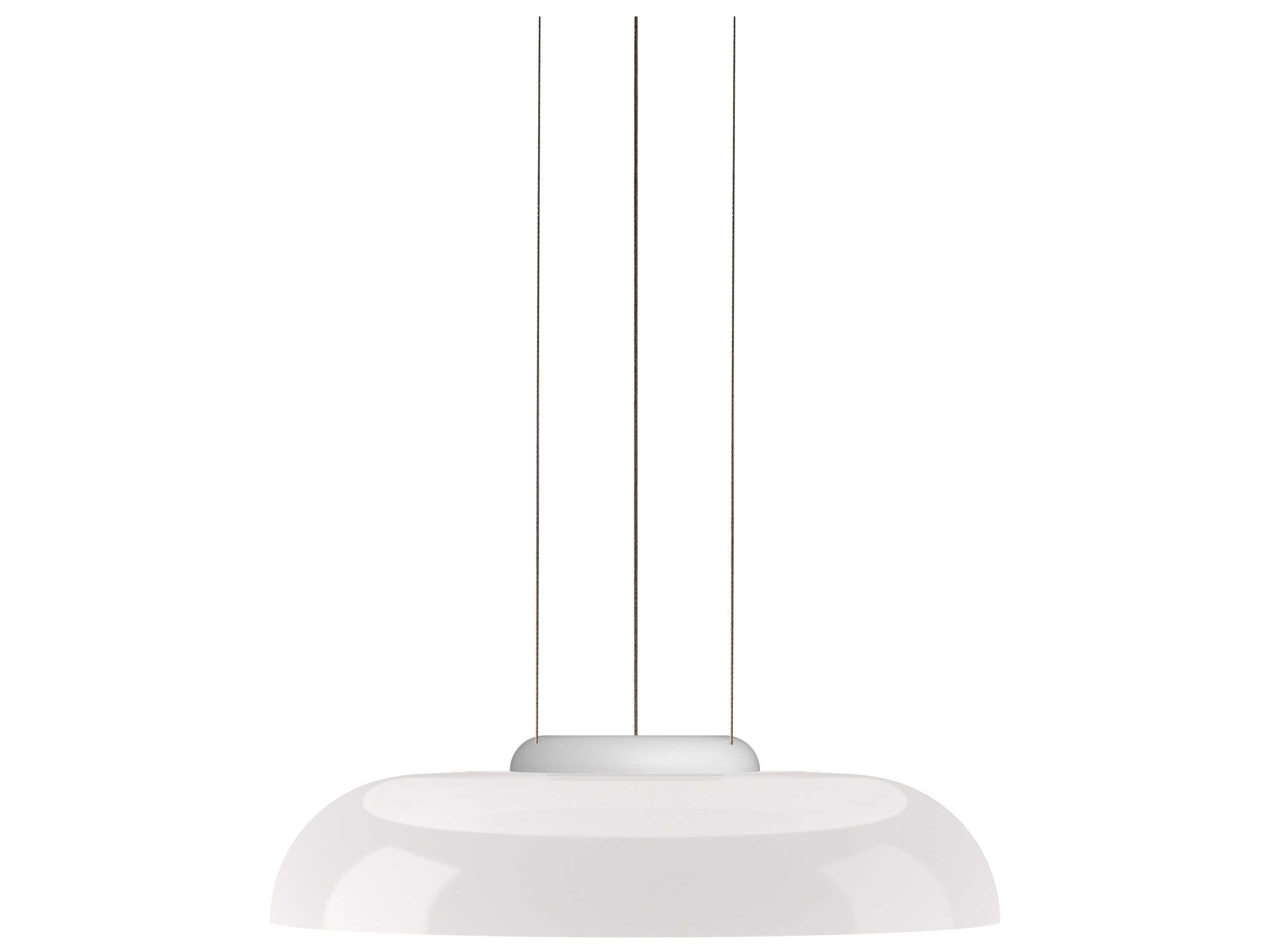 Pablo Totem 1-Light Opal White Dome Pendant