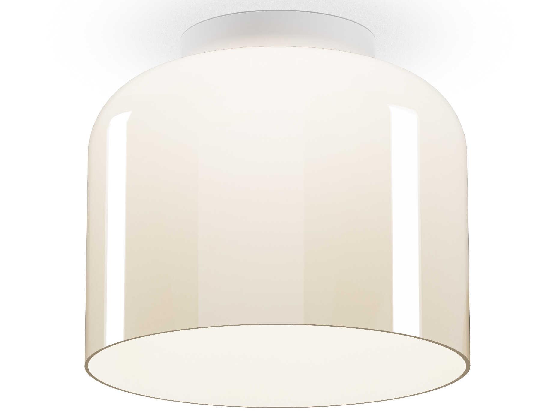 Pablo Totem 1-Light Opal White Dome Flush Mount