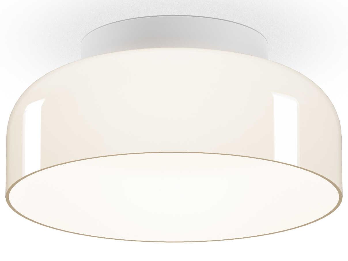 Pablo Totem 1-Light Opal White Dome Flush Mount