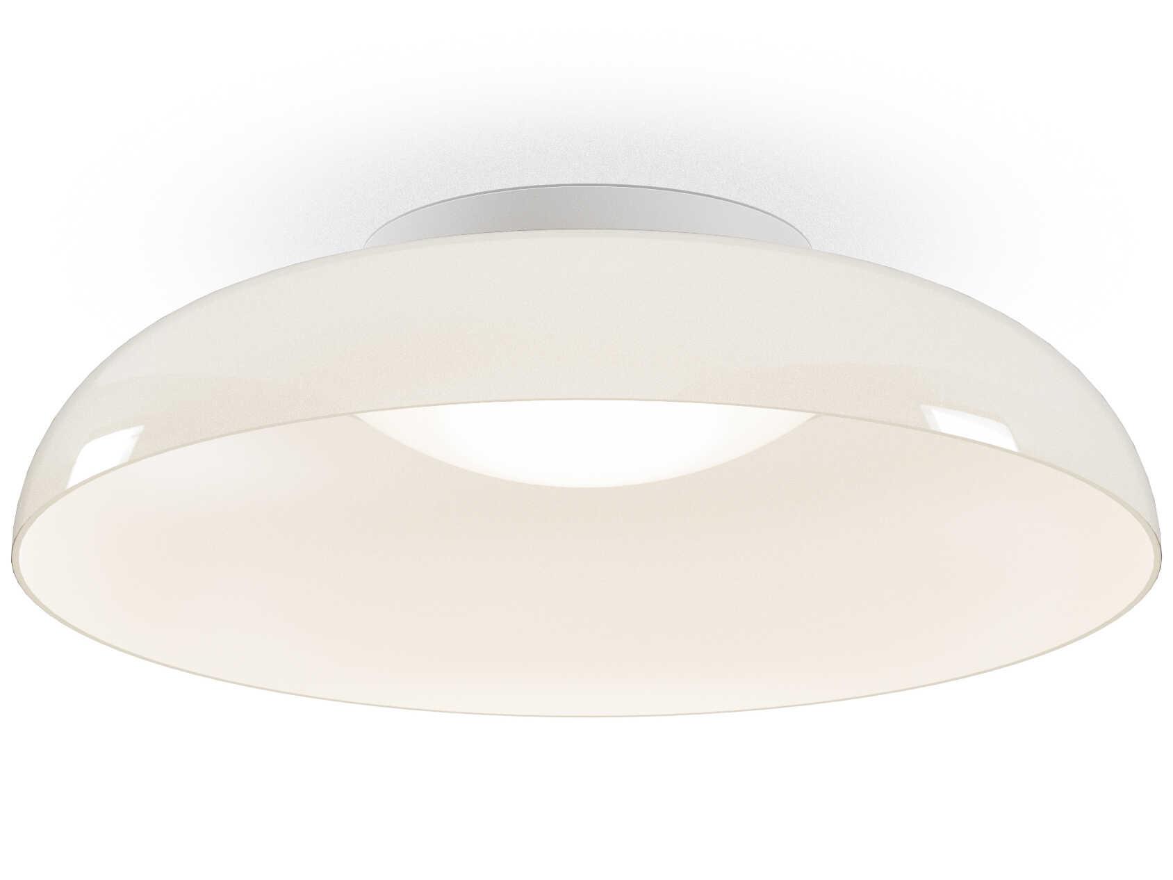 Pablo Totem 1-Light Opal White Dome Flush Mount