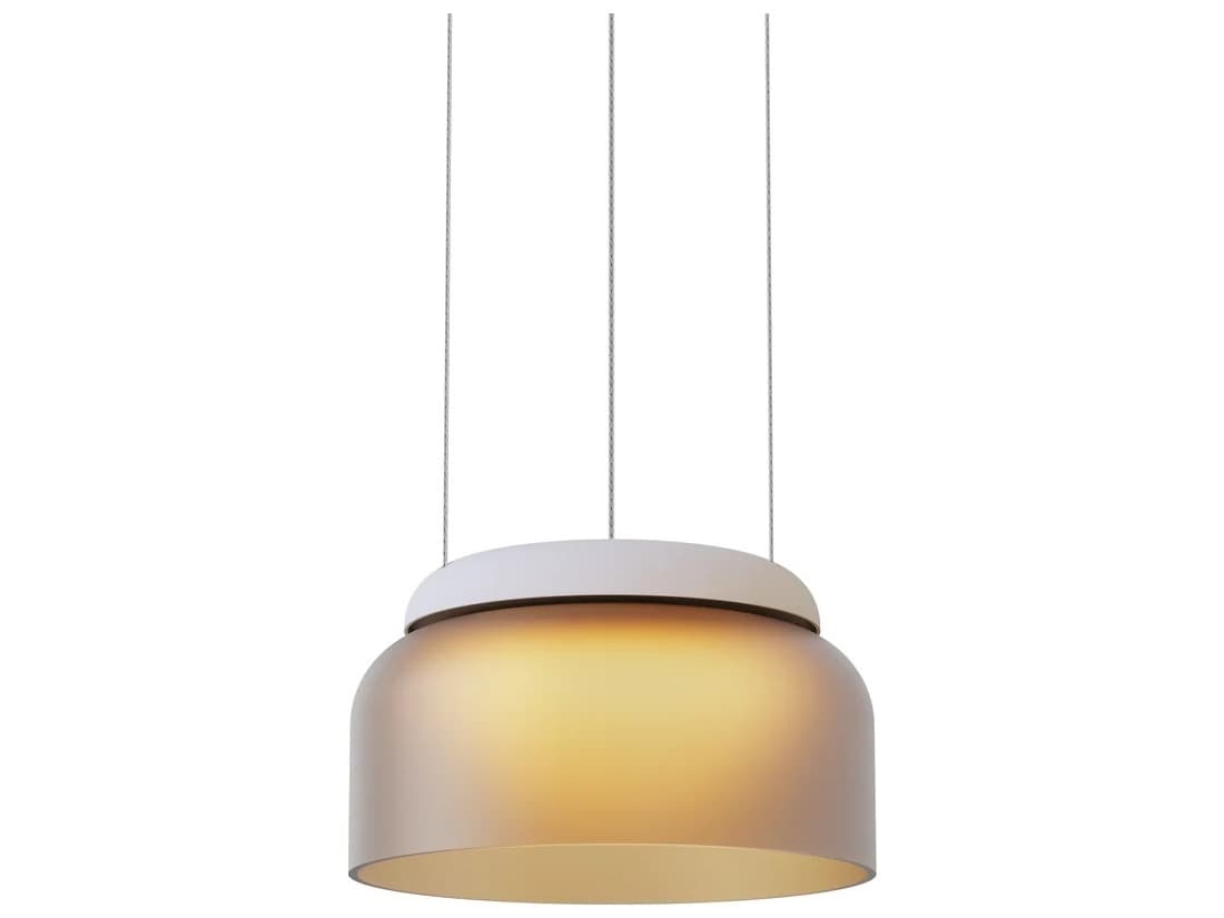 Pablo Totem Mini 1-Light Amber Bronze Dome Pendant