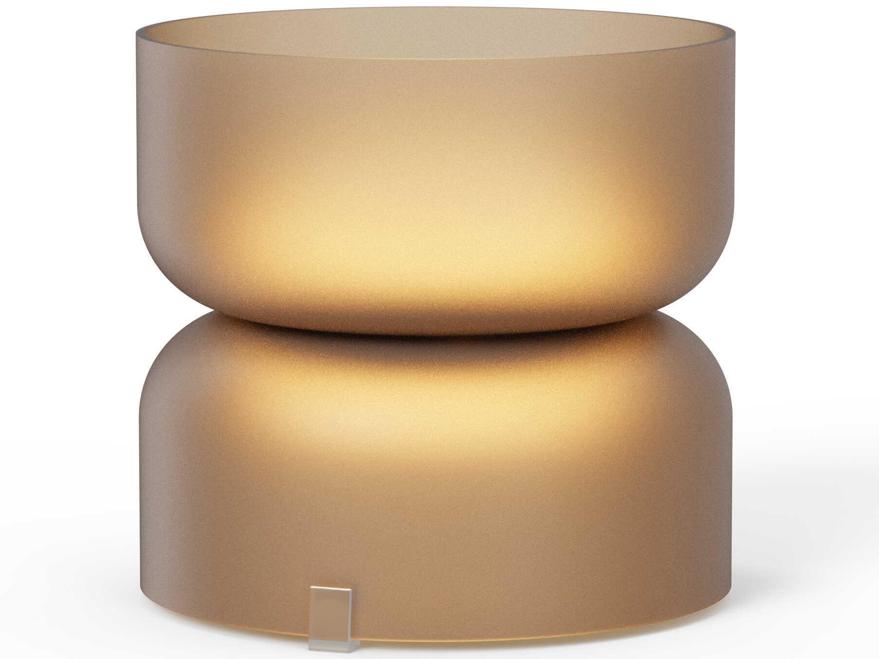Pablo Totem Mini Amber Orange Table Lamp