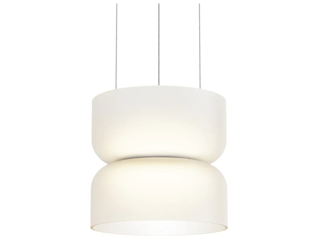Pablo Totem Mini 2-Light White Geometric Pendant