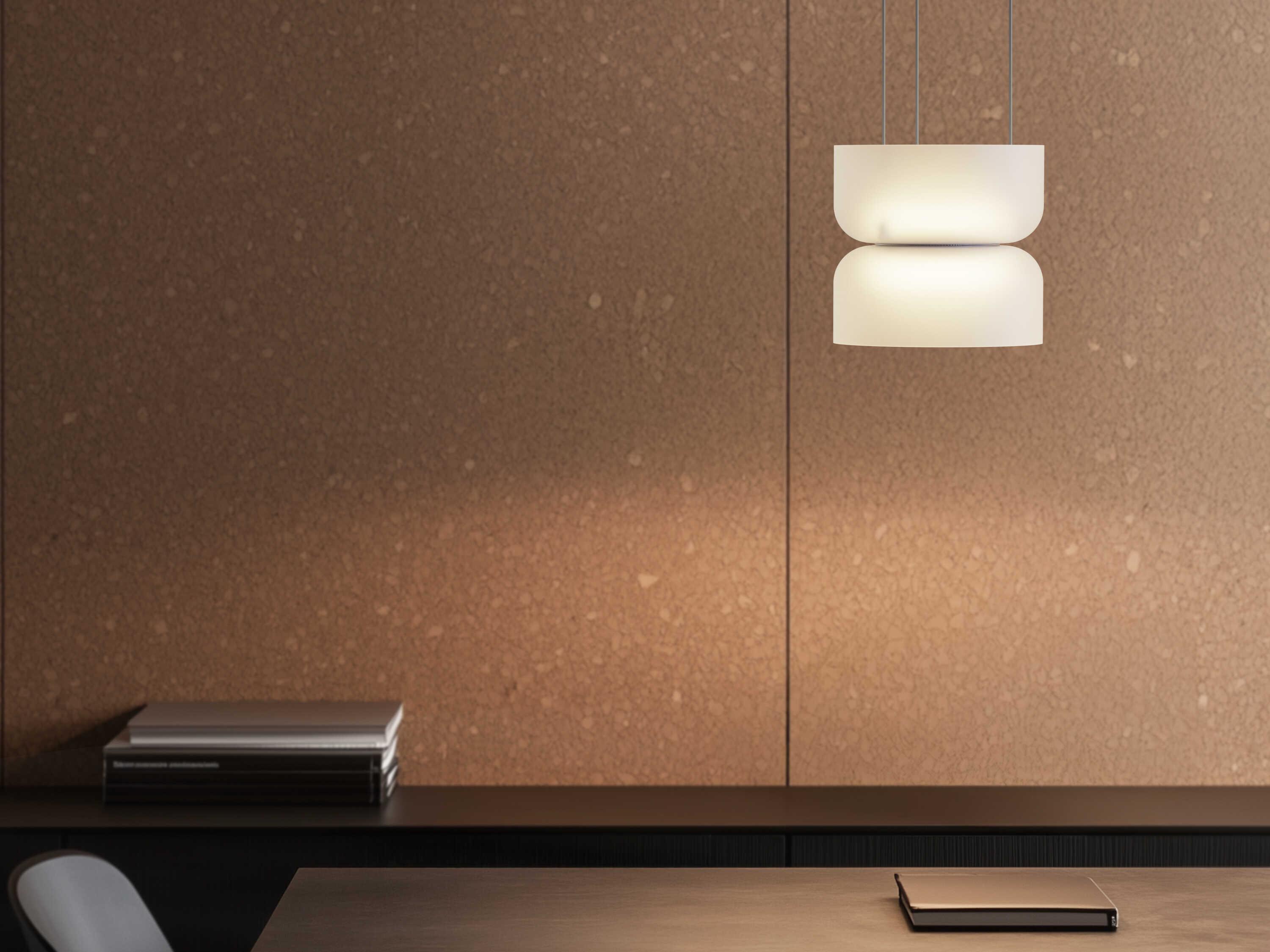 Pablo Totem Mini 2-Light White Geometric Pendant