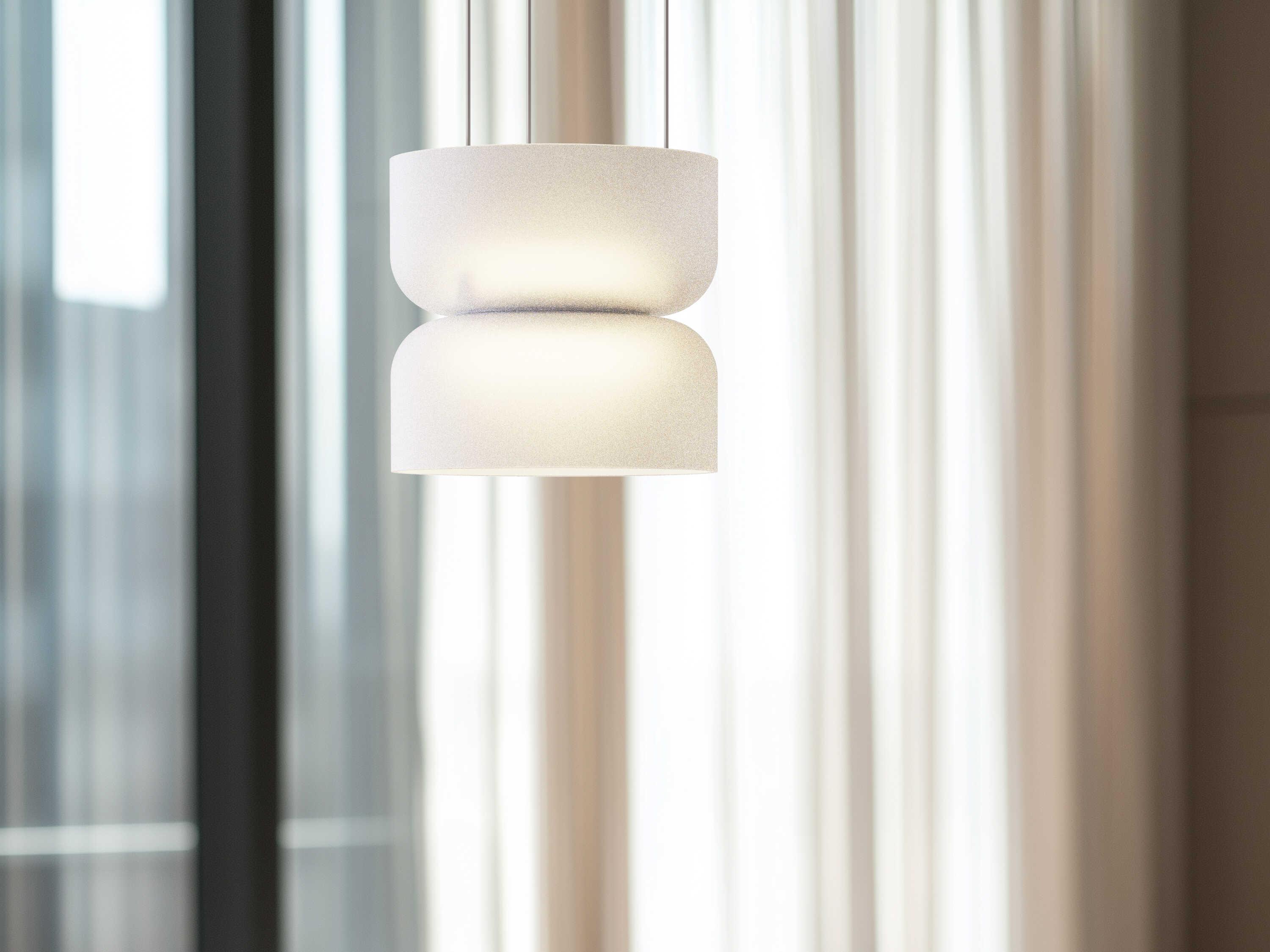 Pablo Totem Mini 2-Light White Geometric Pendant