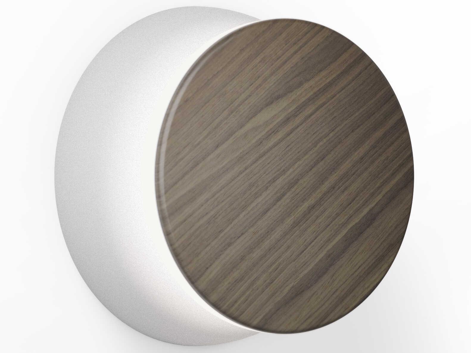 Pablo Totem Puck 1-Light Grey Walnut Wall Sconce