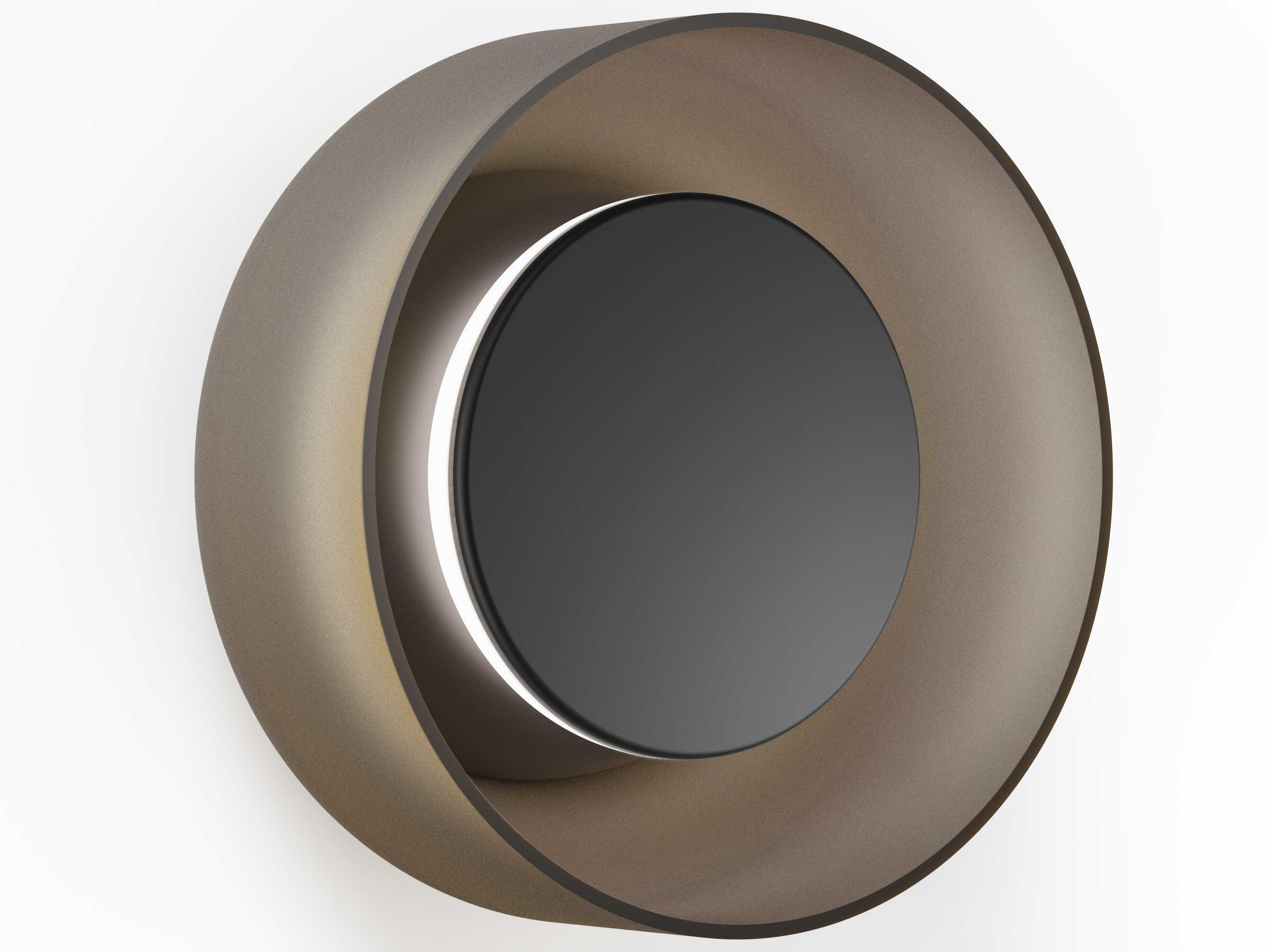 Pablo Totem 1-Light Black Amber Wall Sconce