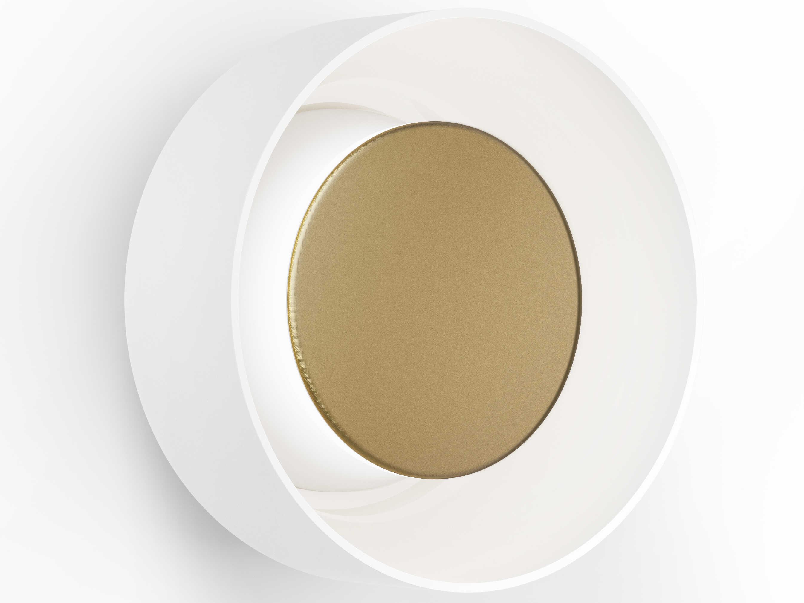 Pablo Totem 1-Light White Brass Wall Sconce