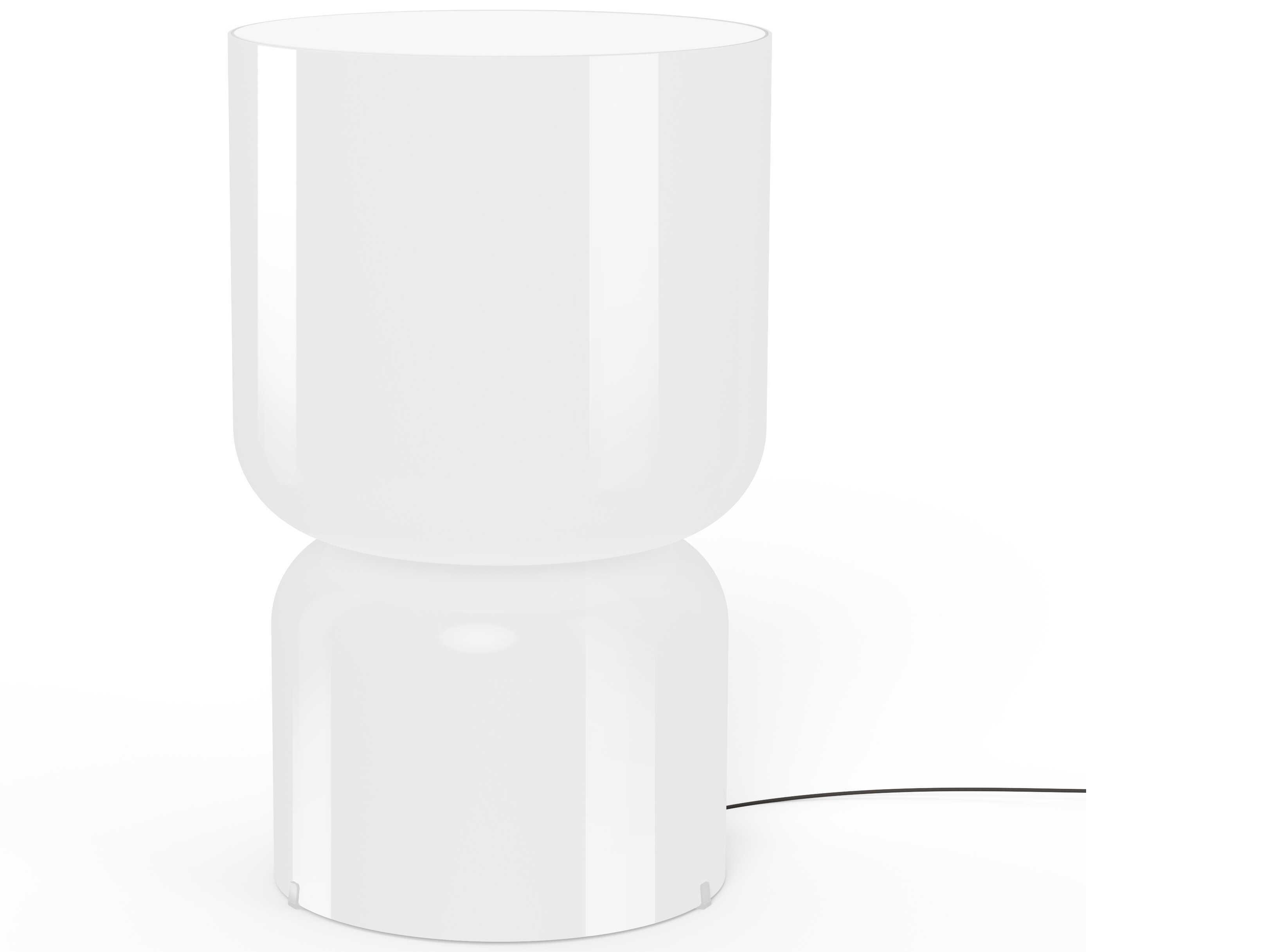 Pablo Totem Opal White Table Lamp