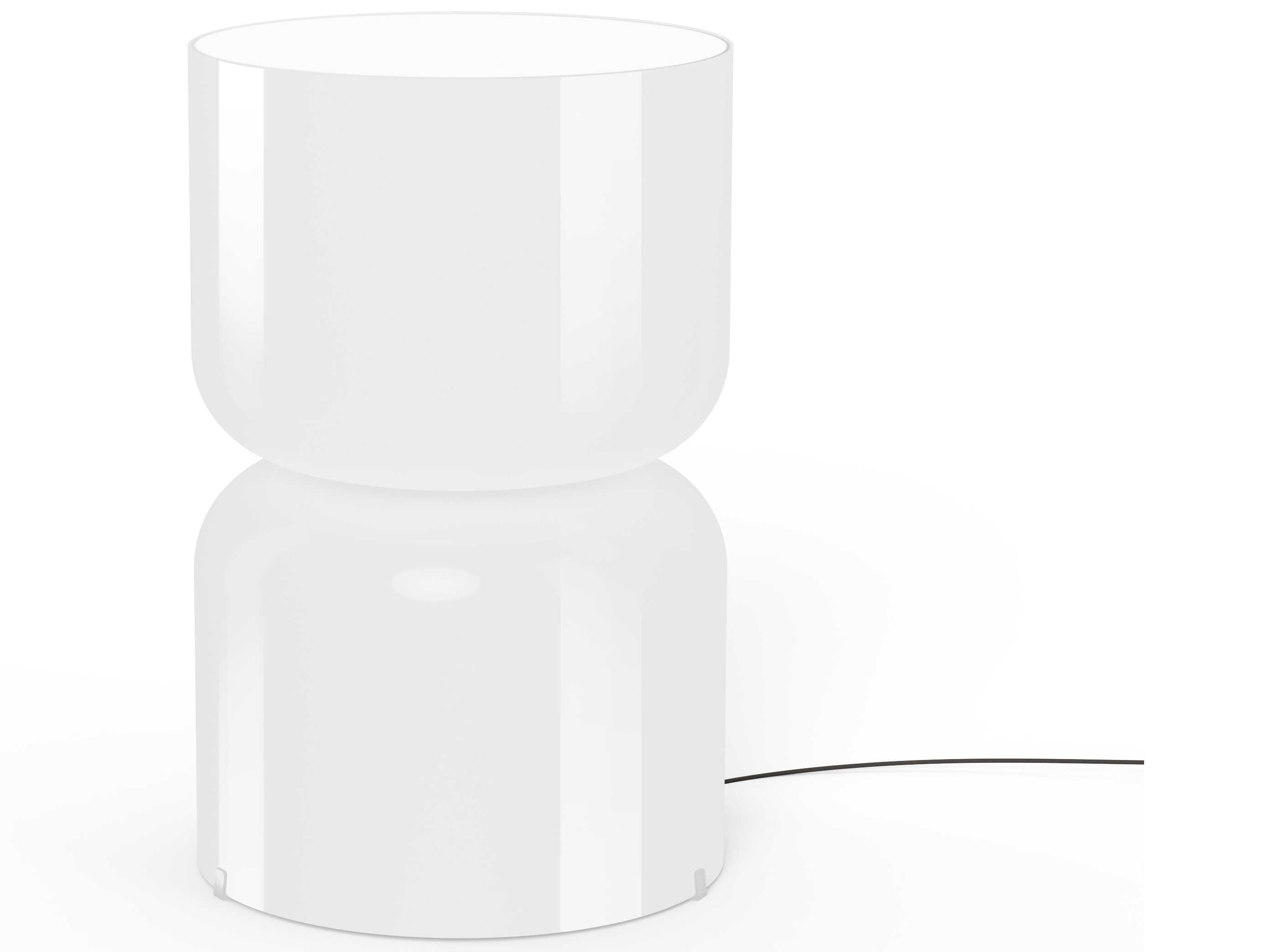 Pablo Totem Opal White Table Lamp