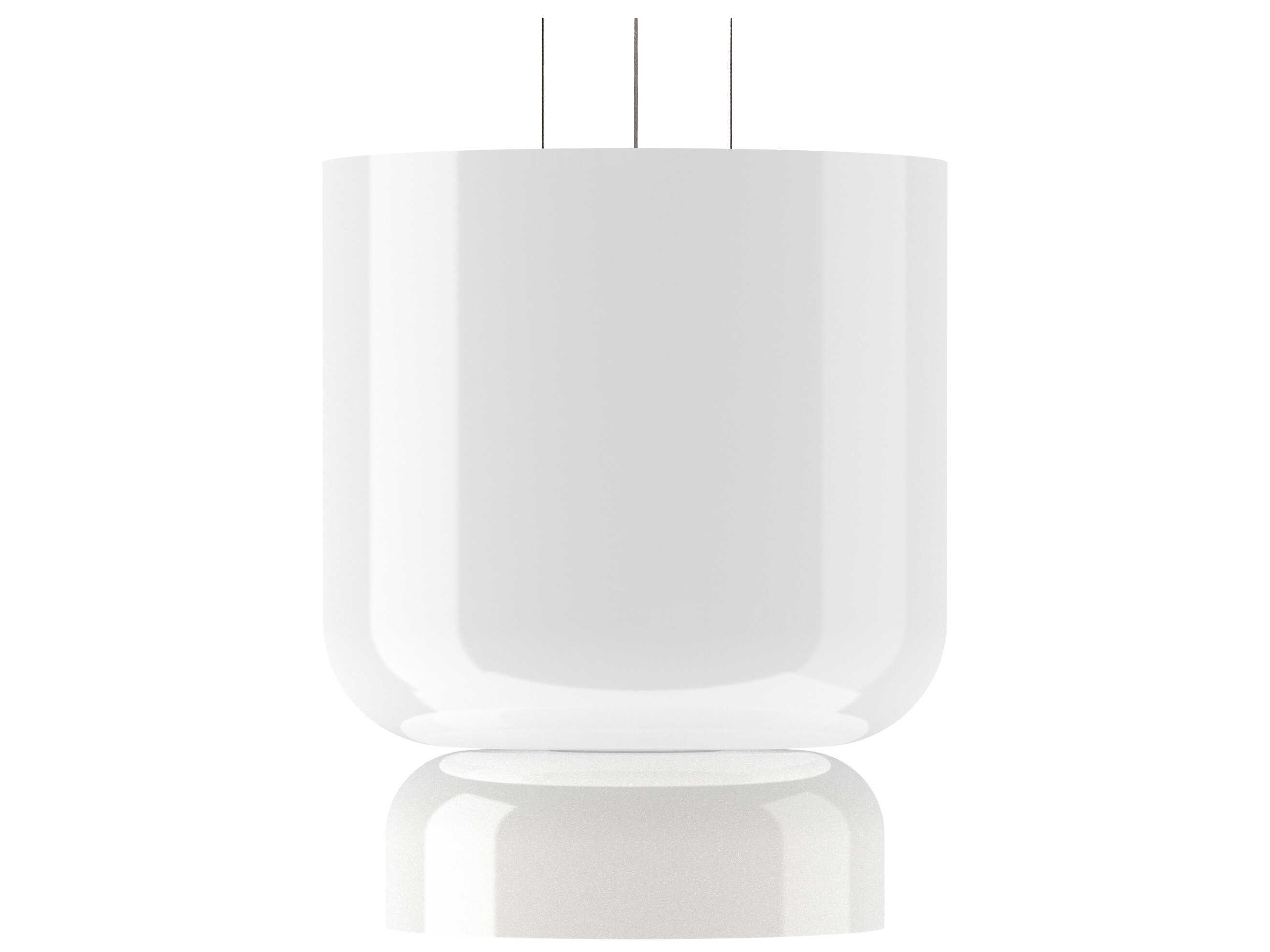 Pablo Totem Up and Down 2-Light Opal White Geometric Pendant