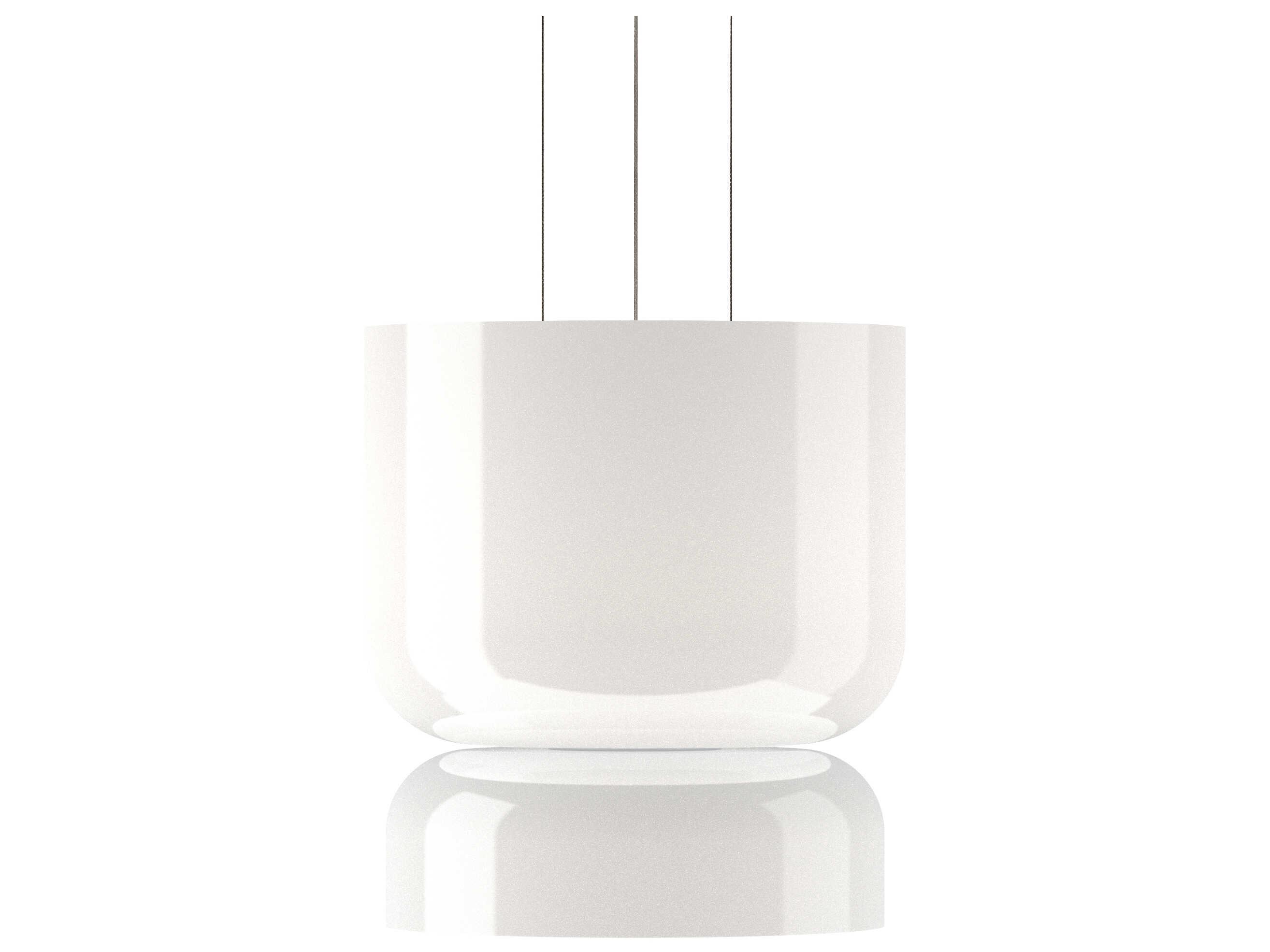 Pablo Totem Up and Down 2-Light Opal White Geometric Pendant