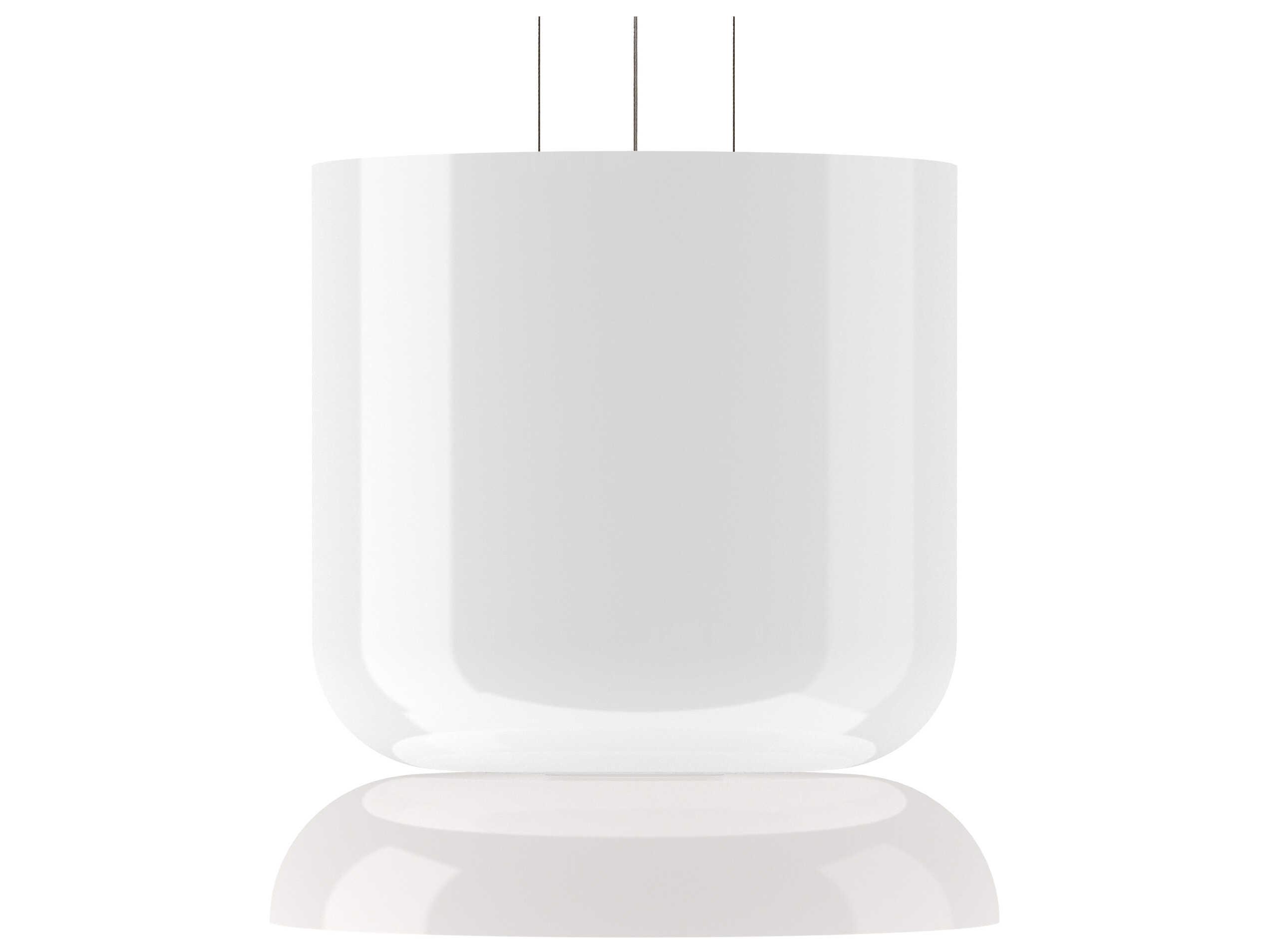 Pablo Totem Up and Down 2-Light Opal White Geometric Pendant