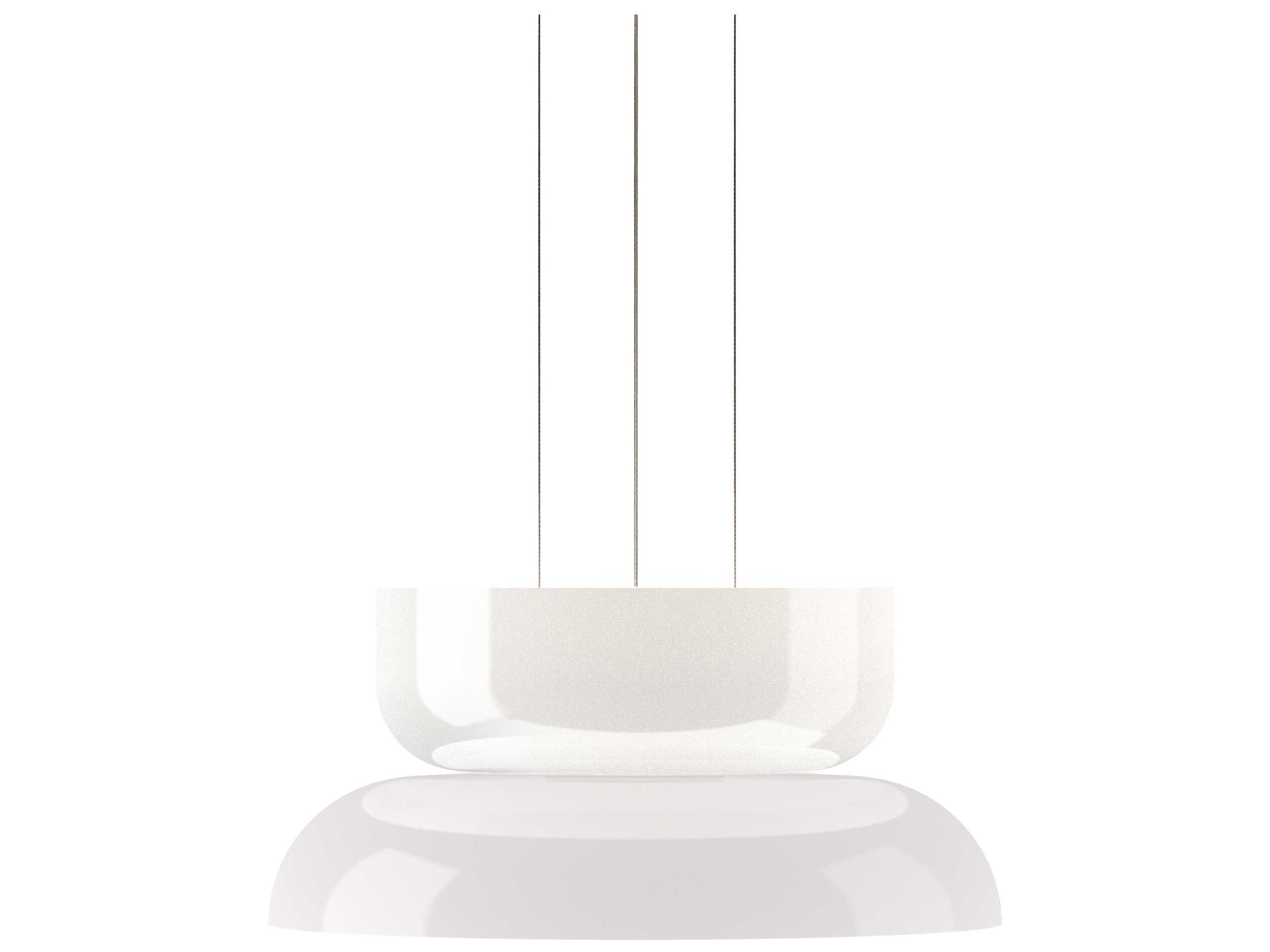 Pablo Totem Up and Down 2-Light Opal White Geometric Pendant