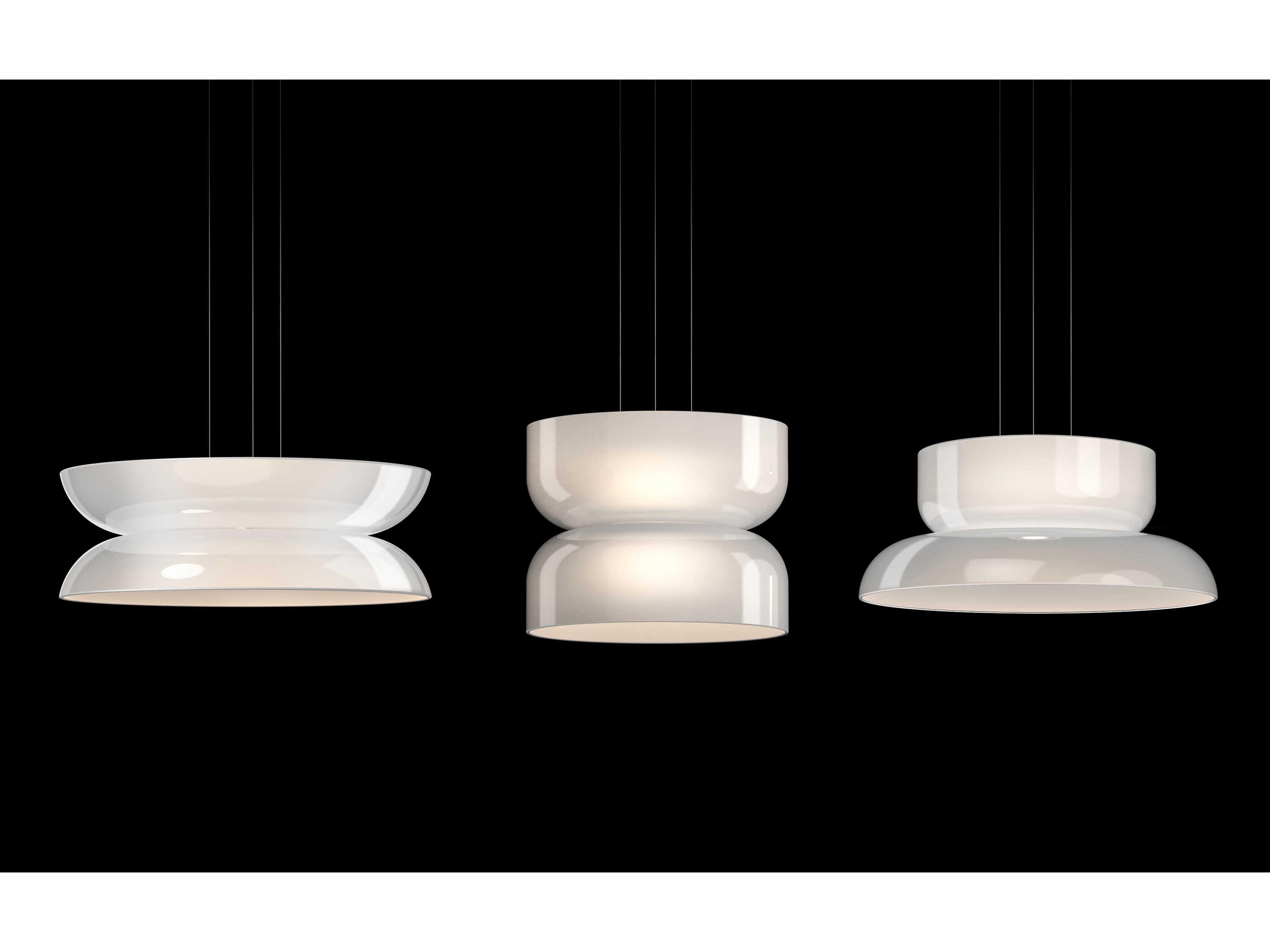Pablo Totem Up and Down 2-Light Opal White Geometric Pendant
