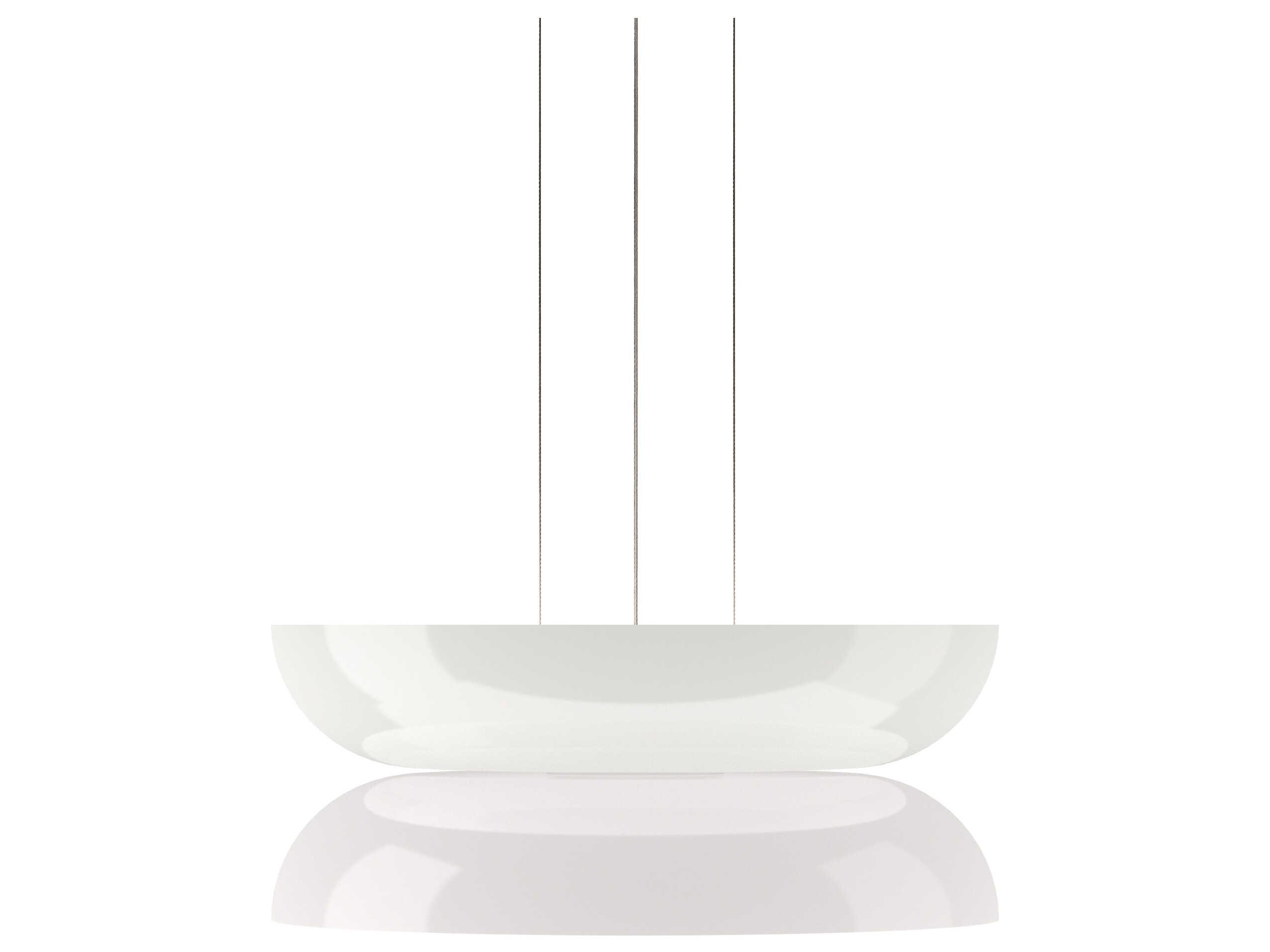 Pablo Totem Up and Down 2-Light Opal White Geometric Pendant