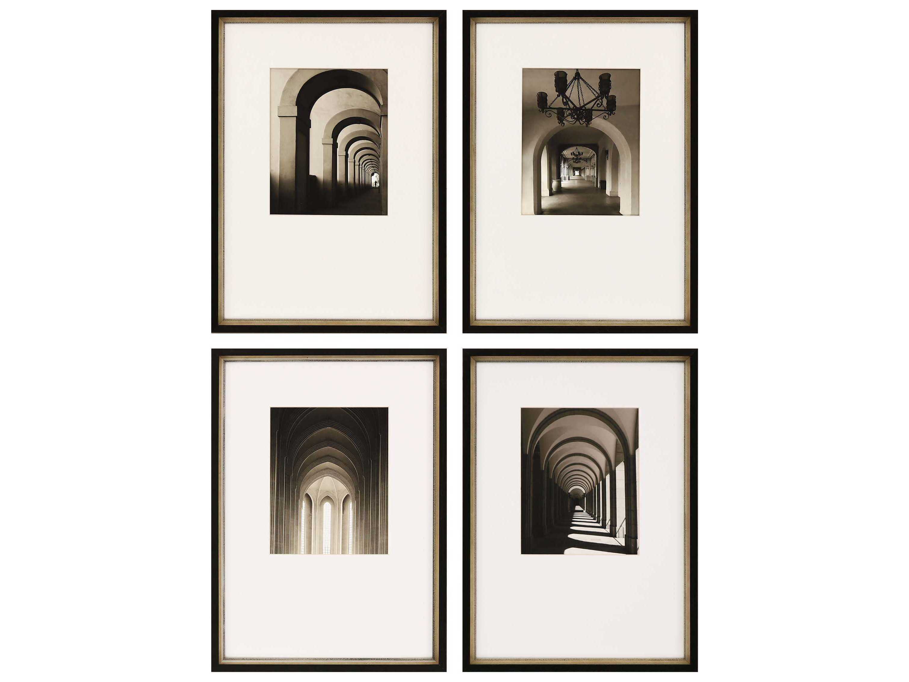 Paragon Architectural Arches in Light Wall Art Set of 4