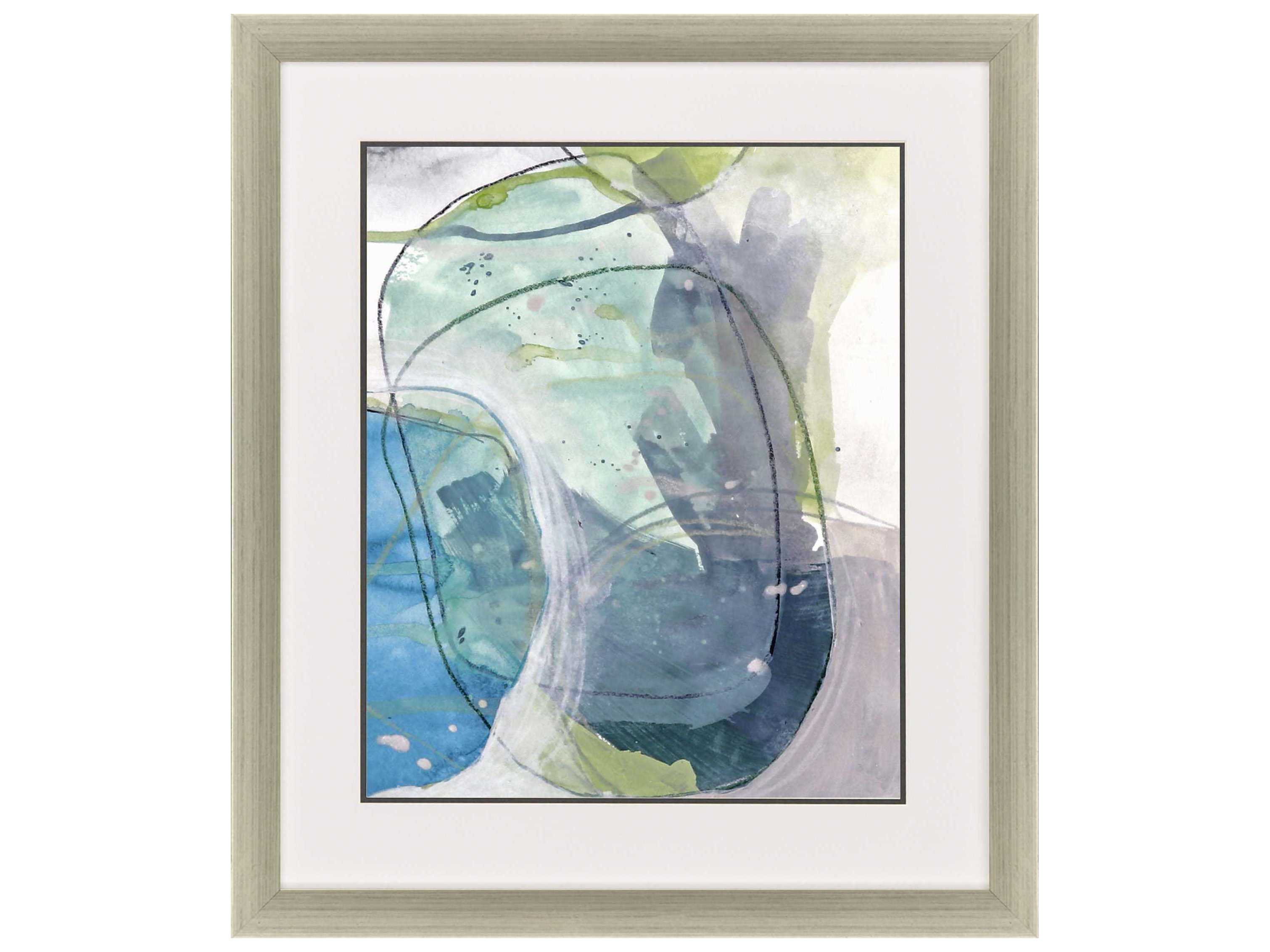 Paragon Abstract Turquoise Sea Stone-II Wall Art