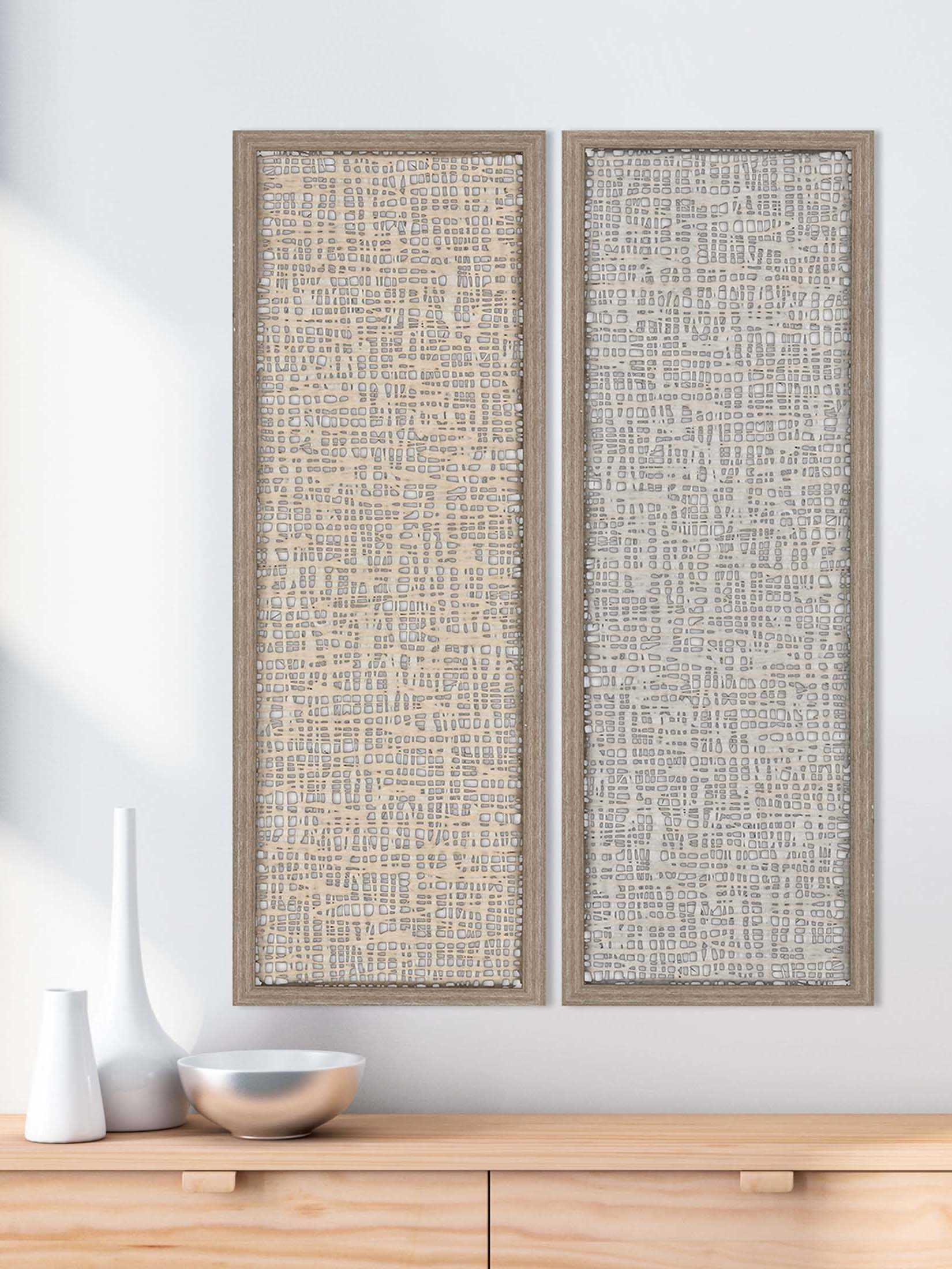 Paragon Naturals Natural Texture Canvas Wall Art Set of 2