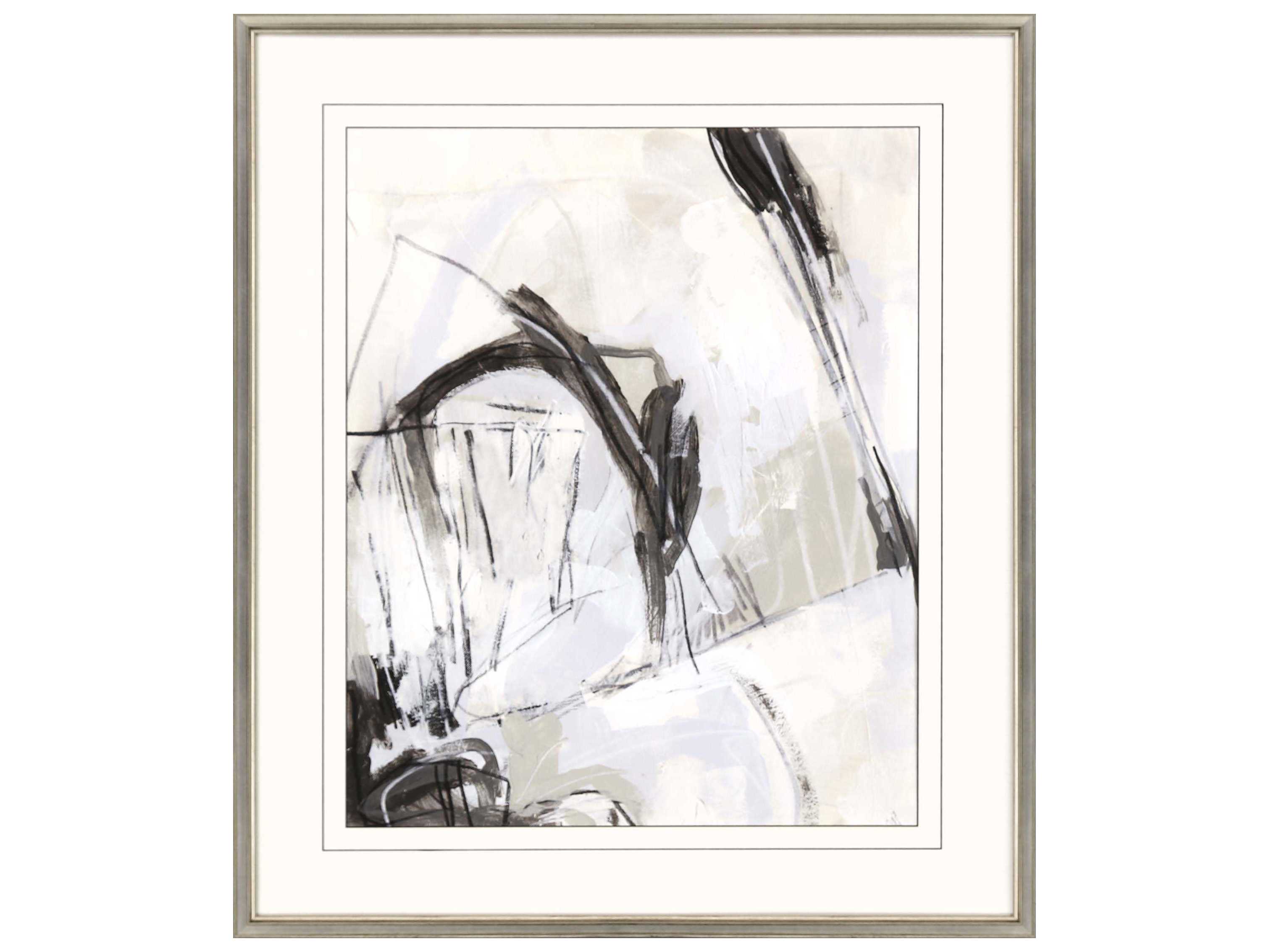 Paragon Abstract White Neutral Boundary-II Wall Art