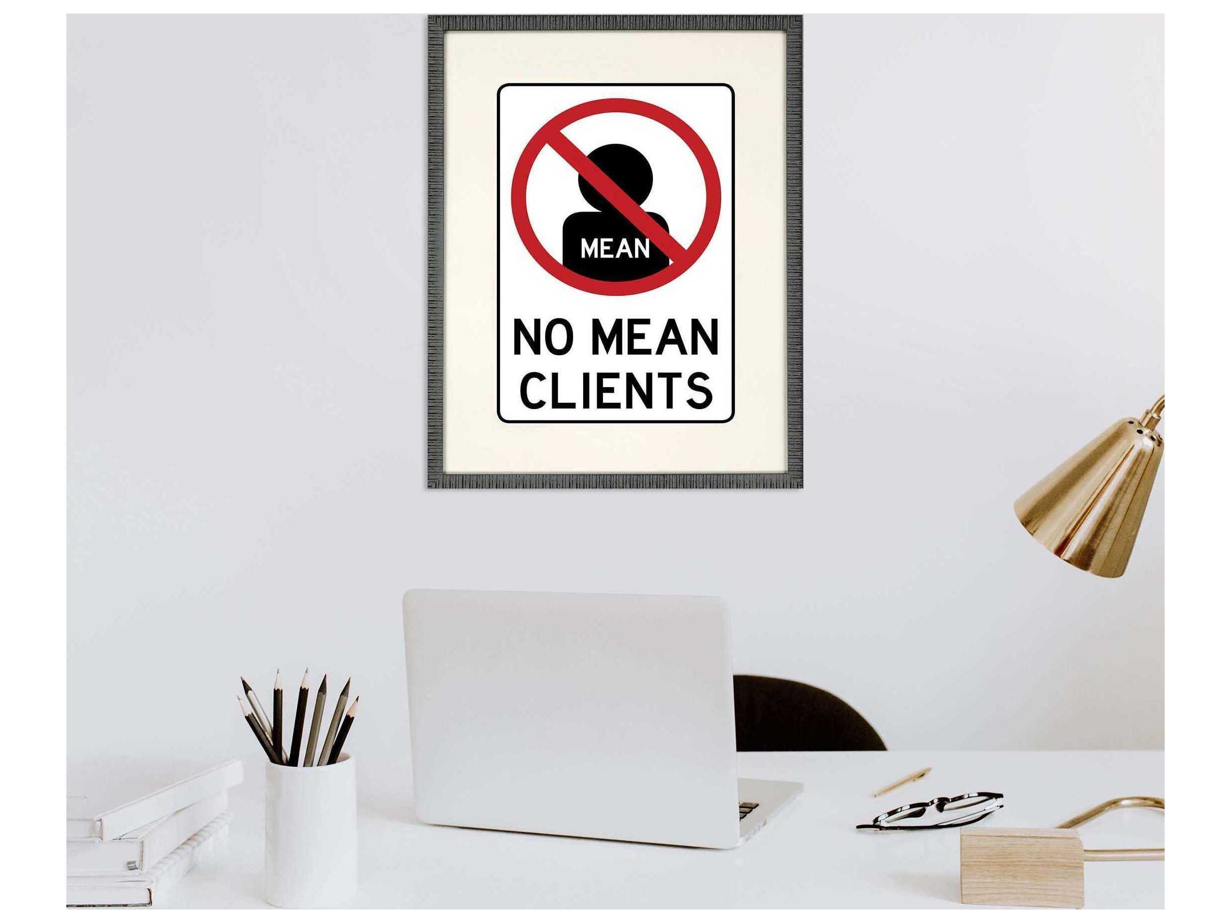 Paragon No Mean Clients Framed Print
