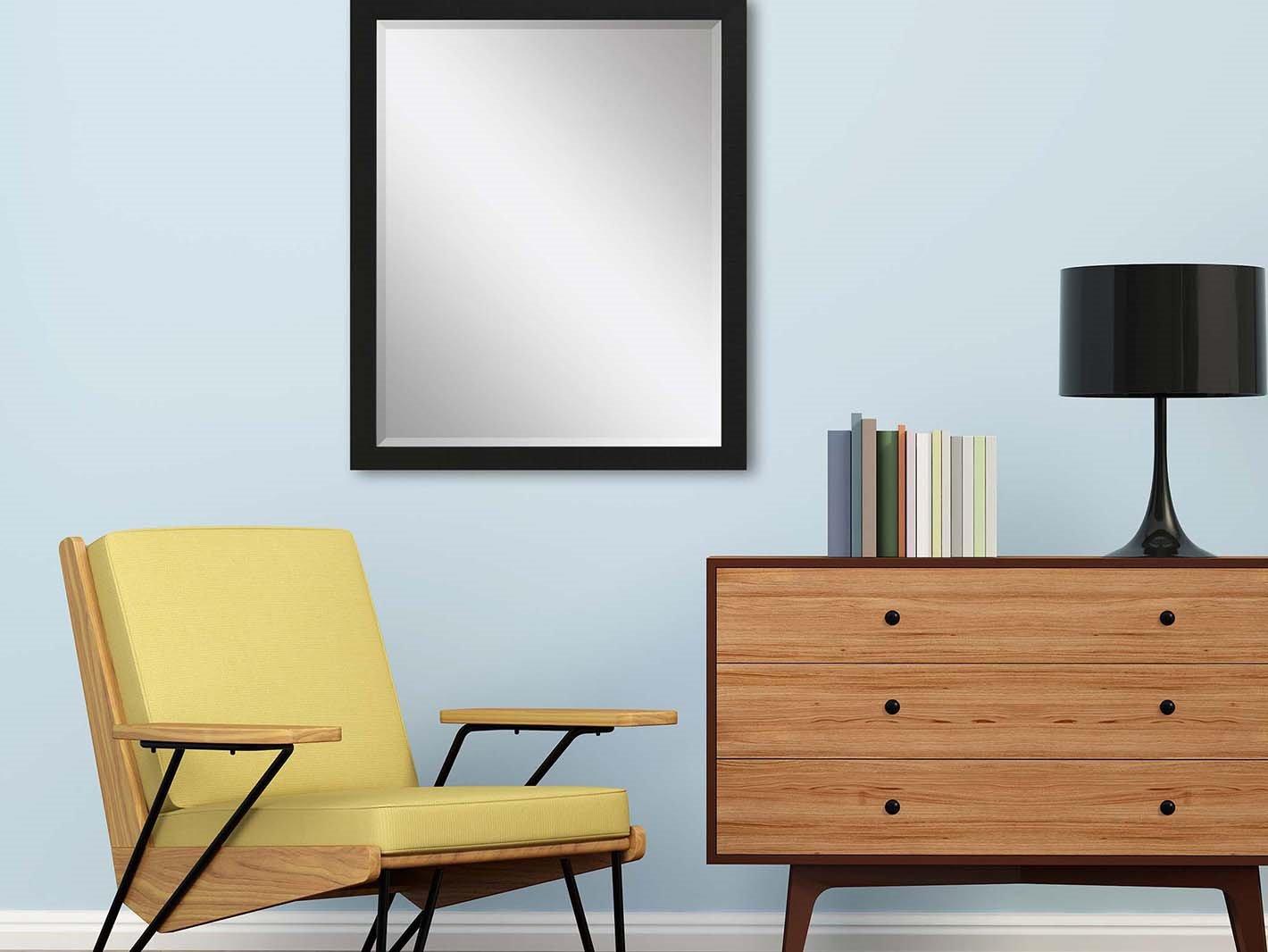 Paragon 869 Mirror Group Black Silvered Wall Rectangular Mirror