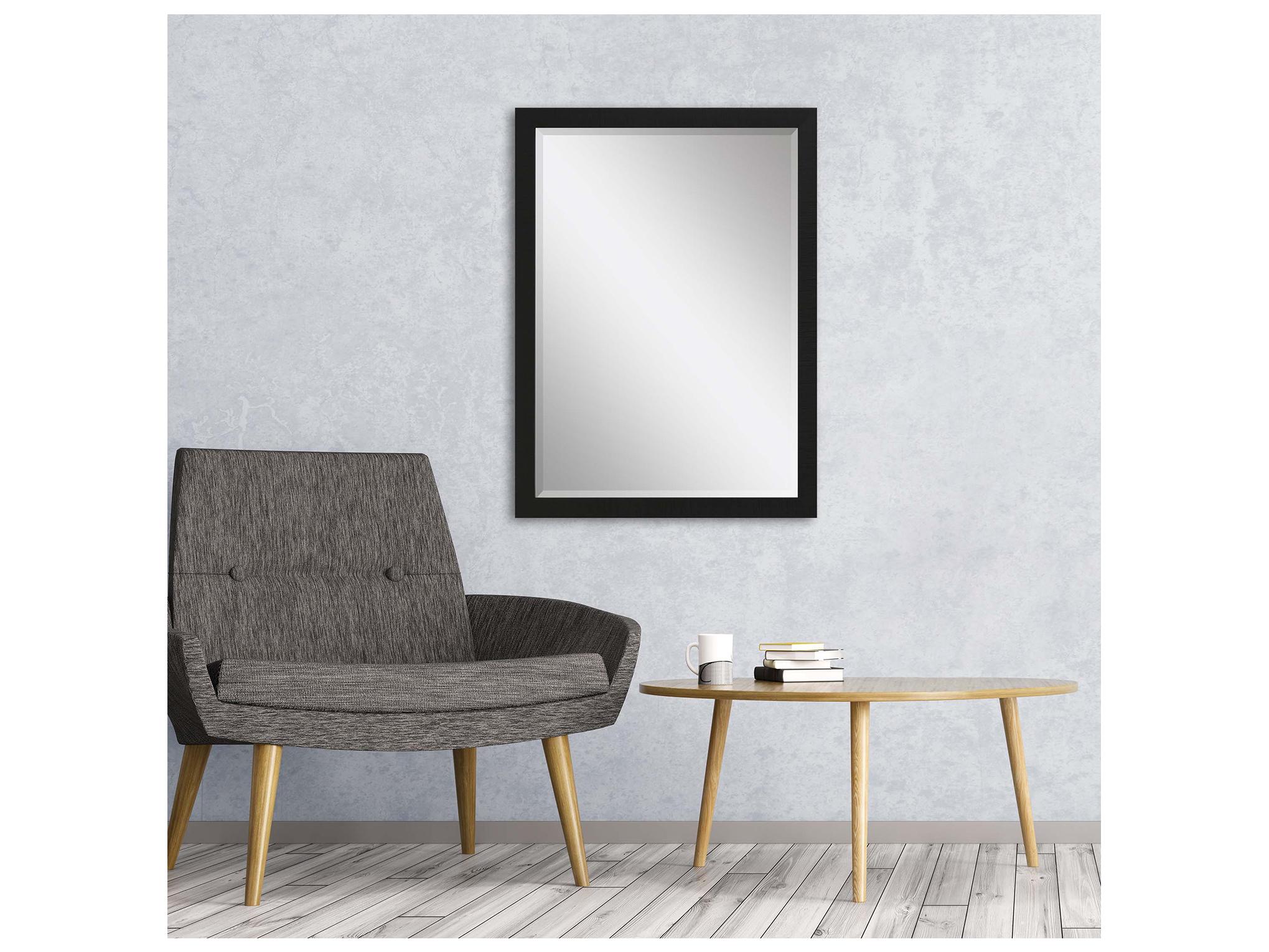 Paragon 869 Mirror Group Black Silvered Wall Rectangular Mirror